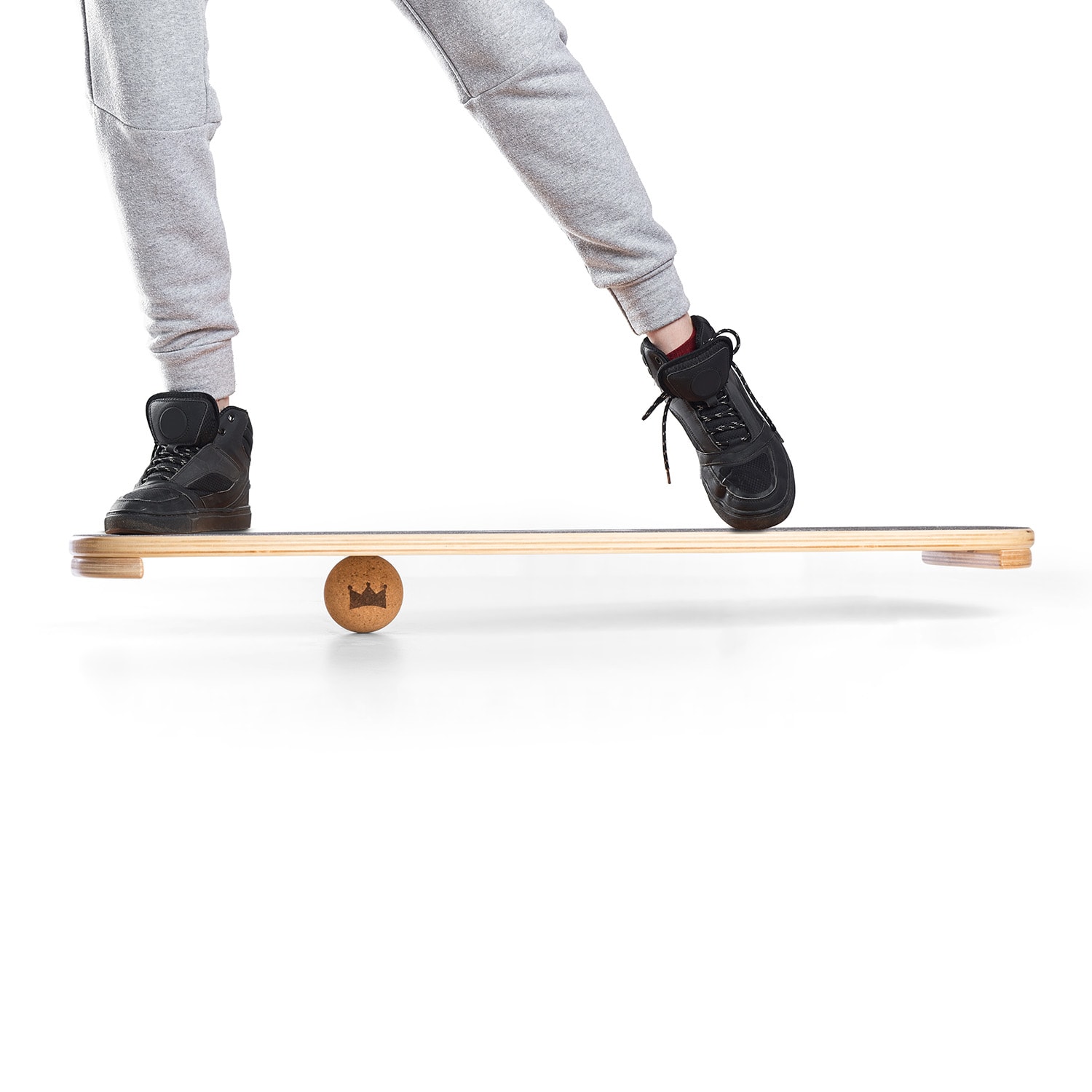 BoarderKING Balance Bullet, korková lopta k balančným doskám, fasciálna loptička, masážna loptička, fitness loptička – Obrázok 2