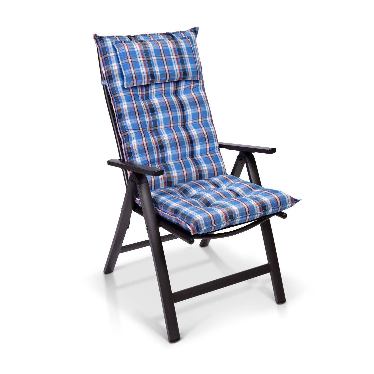 Blumfeldt Sylt, čalúnená podložka, podložka na stoličku, podložka na vyššie polohovacie kreslo, vankúš, polyester, 50 × 120 × 9 cm – Obrázok 2