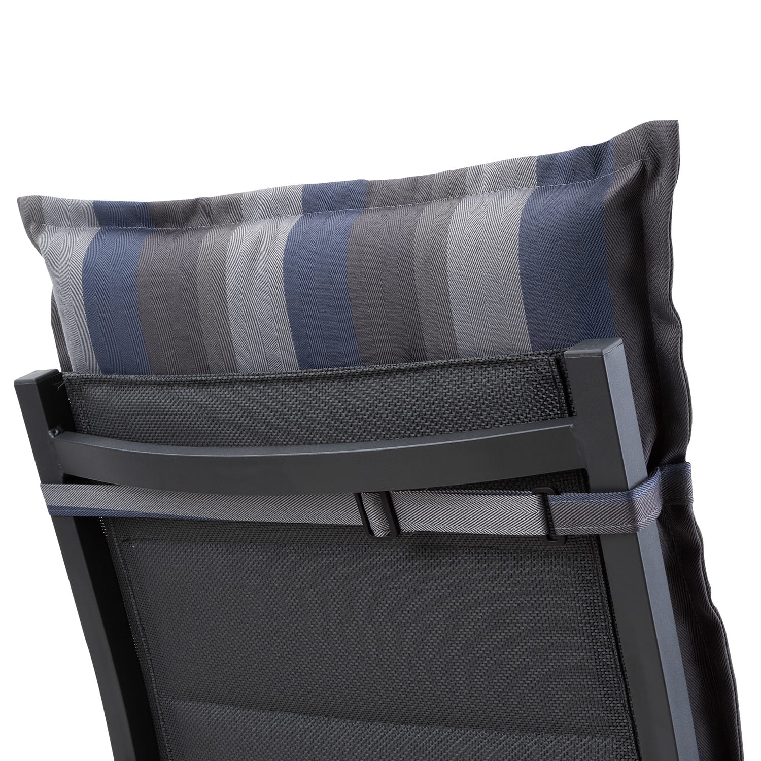 Blumfeldt Prato, čalúnená podložka, podložka na stoličku, podložka na nižšie polohovacie kreslo, na záhradnú stoličku, polyester, 50 × 100 × 8 cm – Obrázok 3