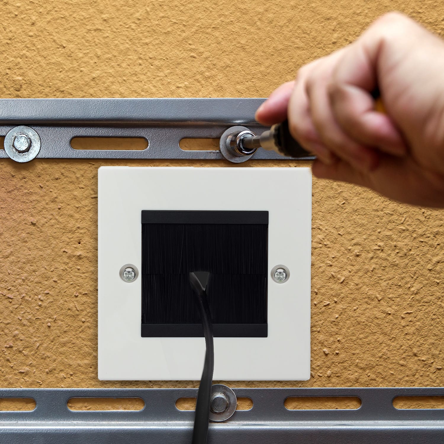 OneConcept Krycí rám na káble, súprava 2 kusov, cca 86 × 86 mm – Obrázok 3