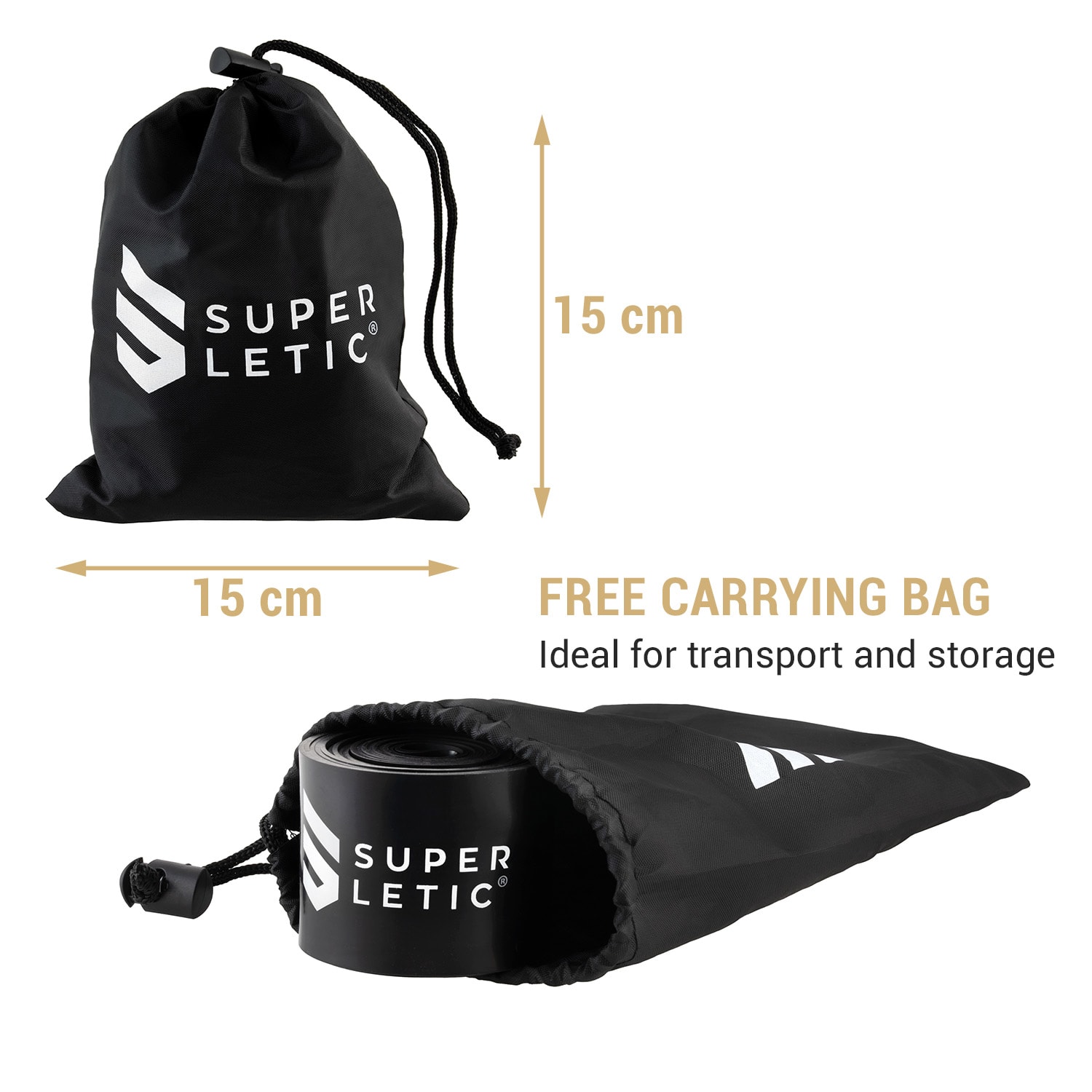 Capital Sports Farkas Essential, kompresná guma, 100 % latex, 200 x 5 x 0,13 cm – Obrázok 3