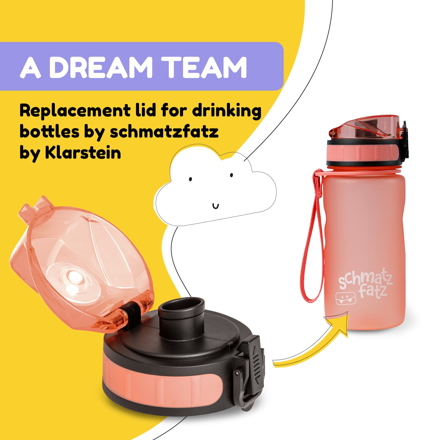 Klarstein schmatzfatz, náhradný vrchnák, výška: 4,5 cm, priemer: 7 cm, bez BPA – Obrázok 3