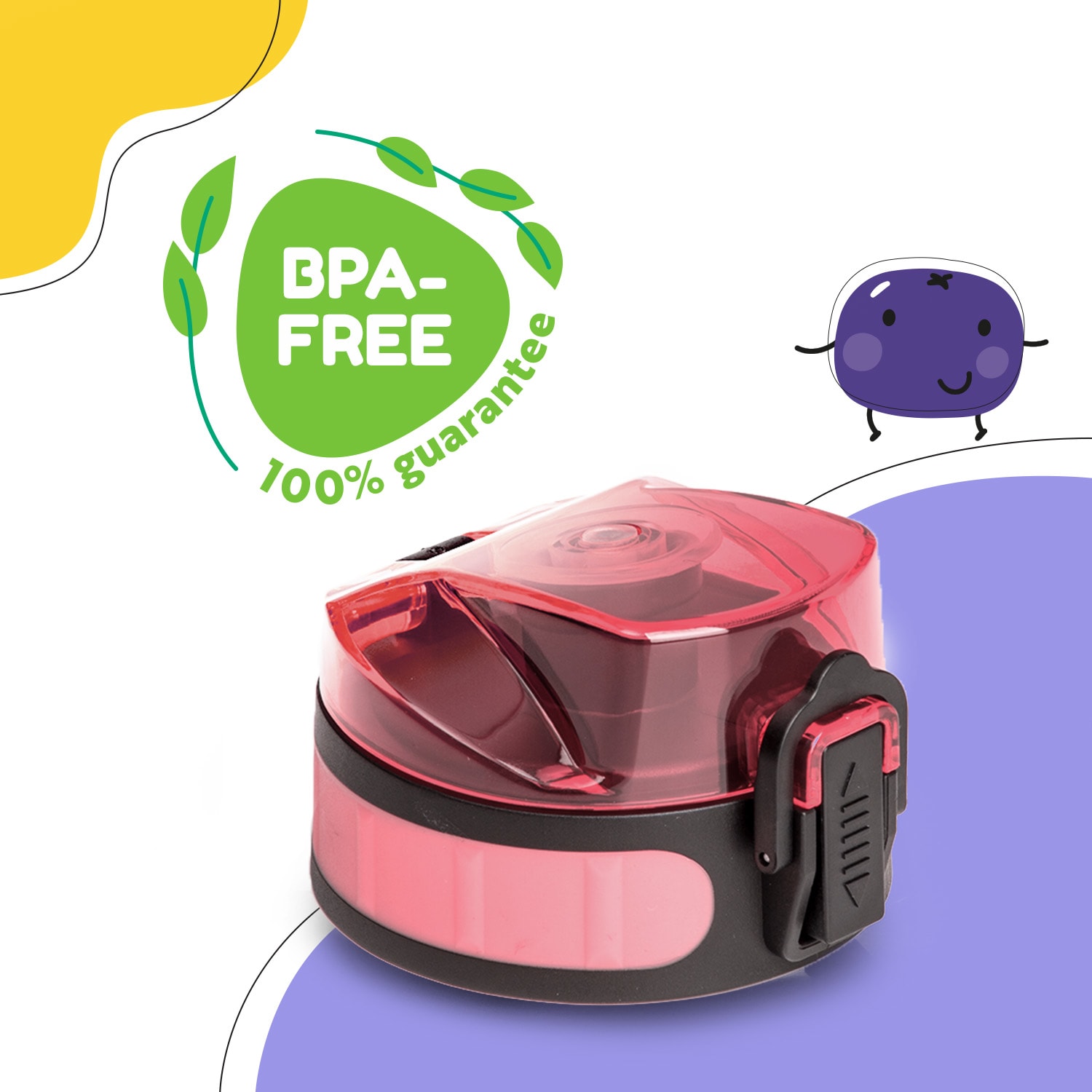 Klarstein Schmatzfatz, náhradný vrchnák, výška: 4,5 cm, priemer: 7 cm, bez BPA – Obrázok 2