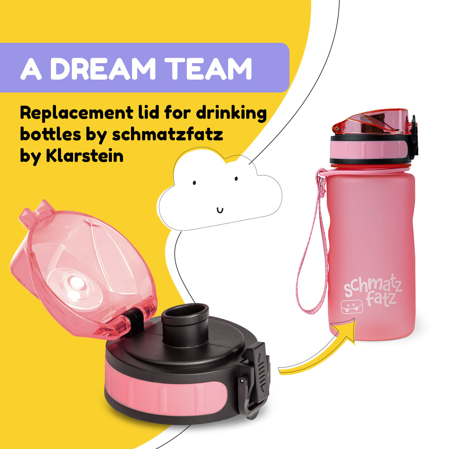 Klarstein Schmatzfatz, náhradný vrchnák, výška: 4,5 cm, priemer: 7 cm, bez BPA – Obrázok 3