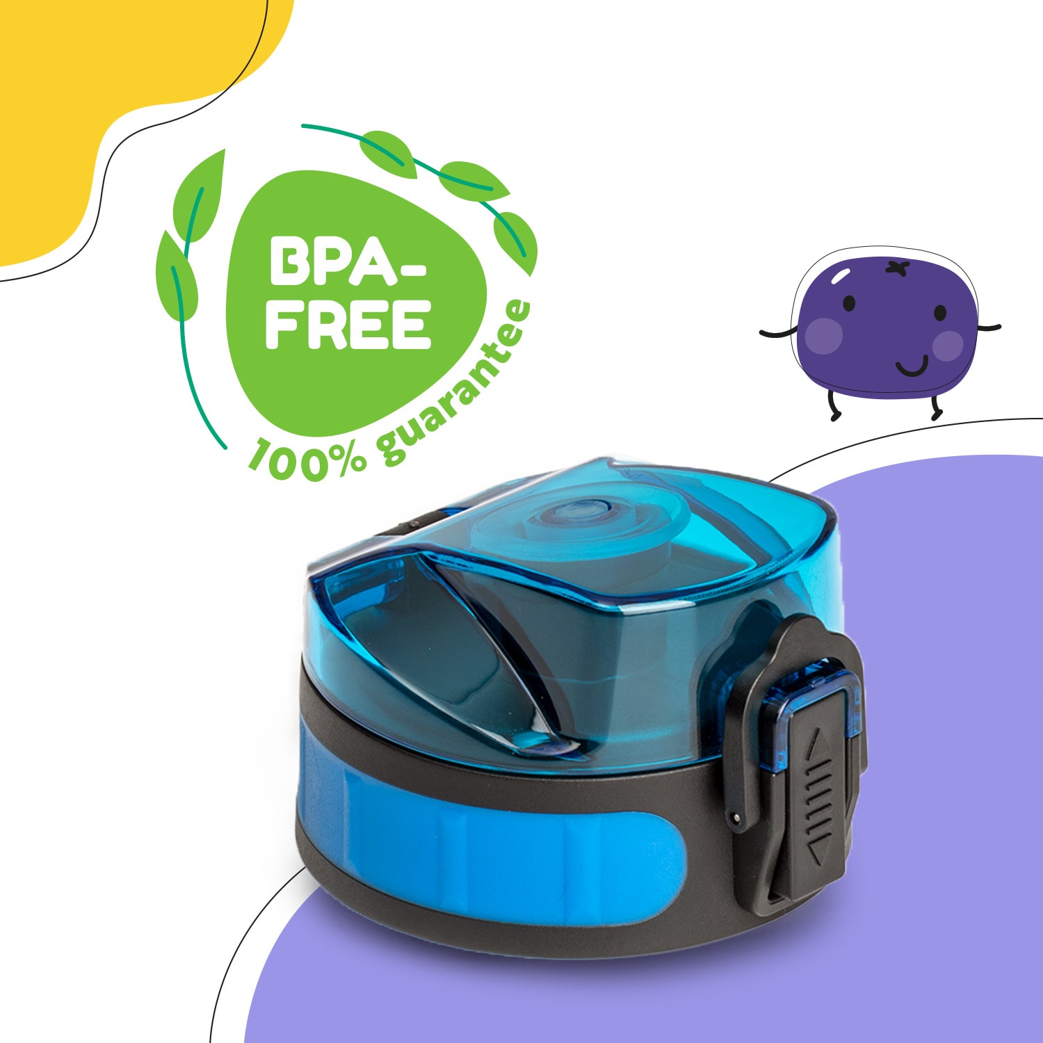 Klarstein Schmatzfatz, náhradný vrchnák, výška: 4,5 cm, priemer: 7 cm, bez BPA – Obrázok 2