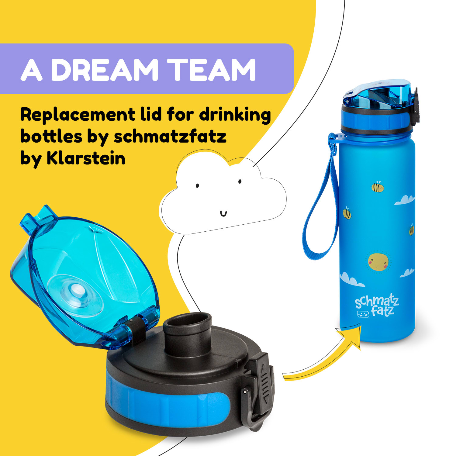 Klarstein Schmatzfatz, náhradný vrchnák, výška: 4,5 cm, priemer: 7 cm, bez BPA – Obrázok 3