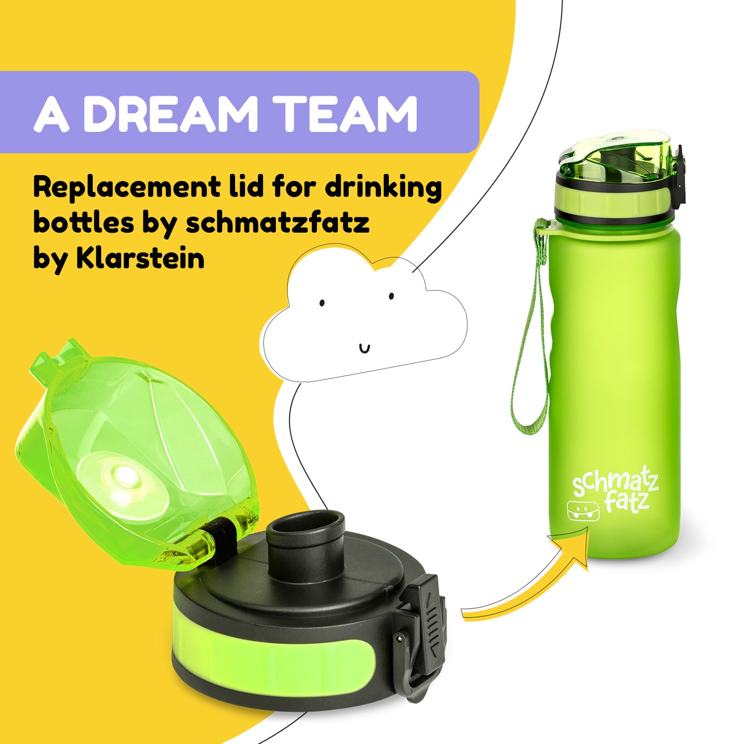 Klarstein Schmatzfatz, náhradný vrchnák, výška: 4,5 cm, priemer: 7 cm, bez BPA – Obrázok 3