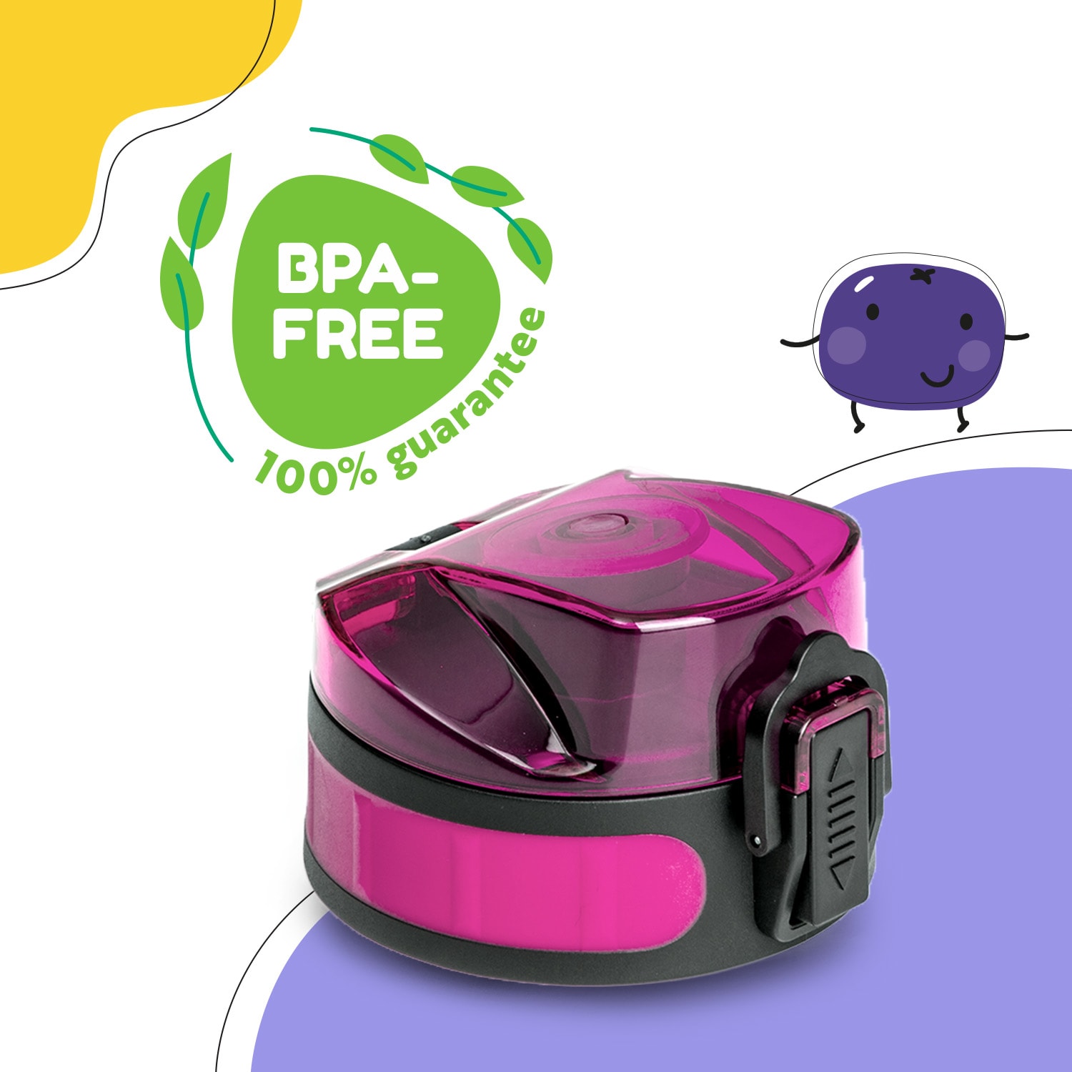 Klarstein Schmatzfatz, náhradný vrchnák, výška: 4,5 cm, priemer: 7 cm, bez BPA – Obrázok 2