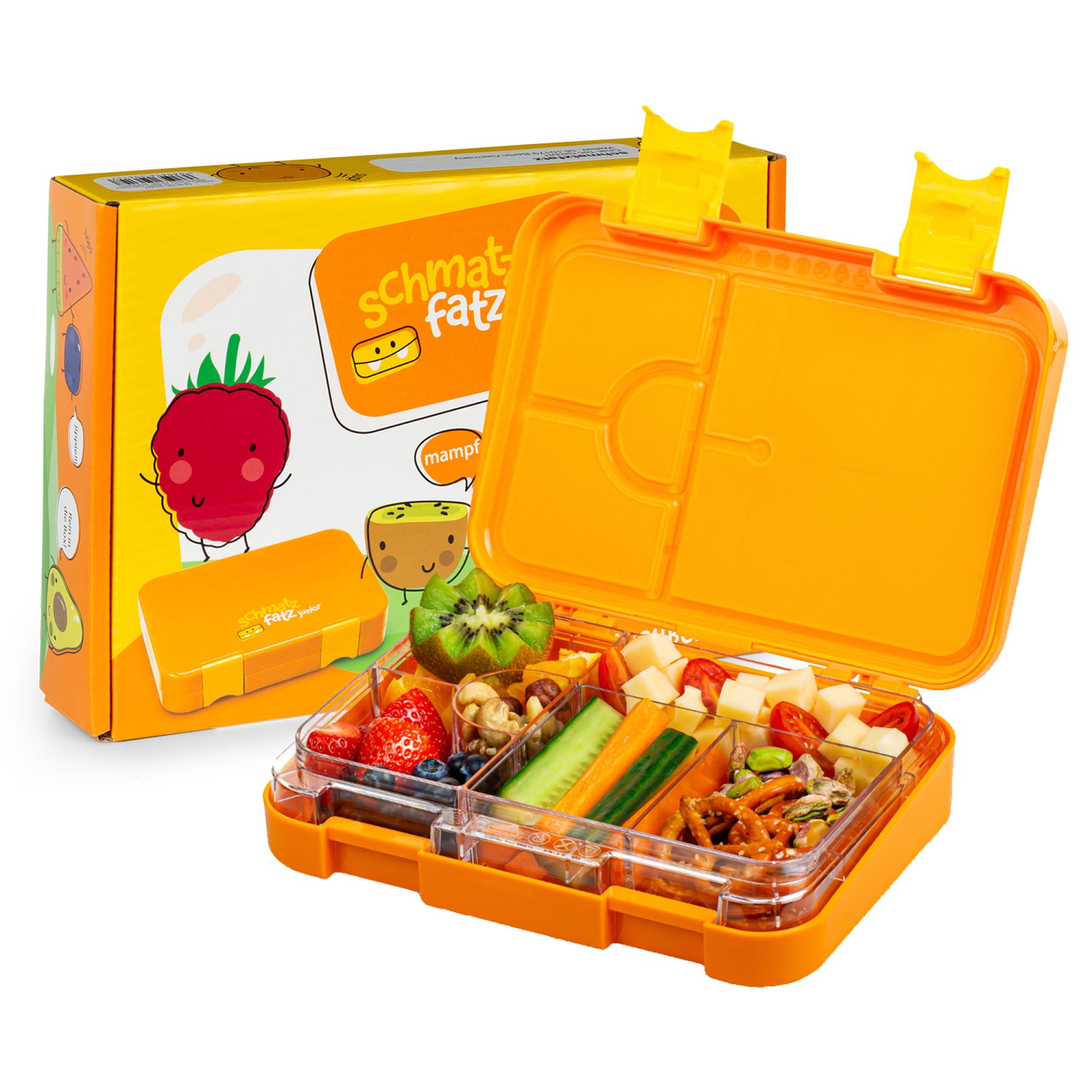 Klarstein Schmatzfatz junior, desiatový box, 6 priehradiek, 21,3 × 15 × 4,5 cm