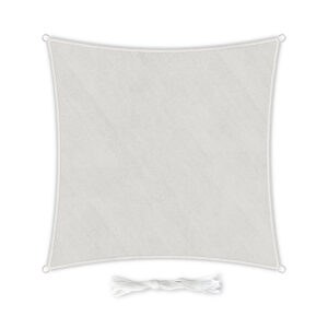 Blumfeldt Štvorcová slnečná clona, 4 x 4 m, s upevňovacími okami, polyester, priedušná