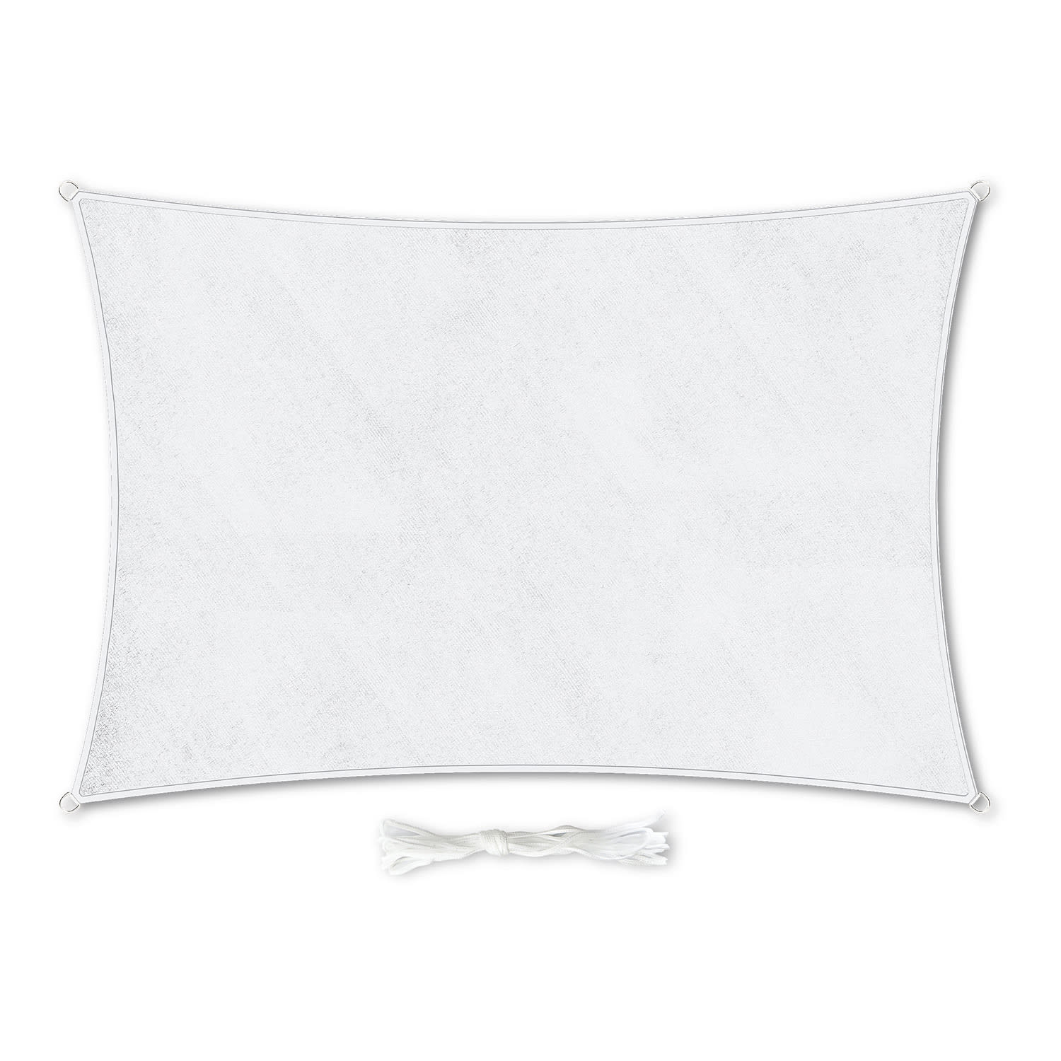 Blumfeldt Obdĺžniková slnečná clona, 3 x 4 m, s upevňovacími okami, polyester, priedušná