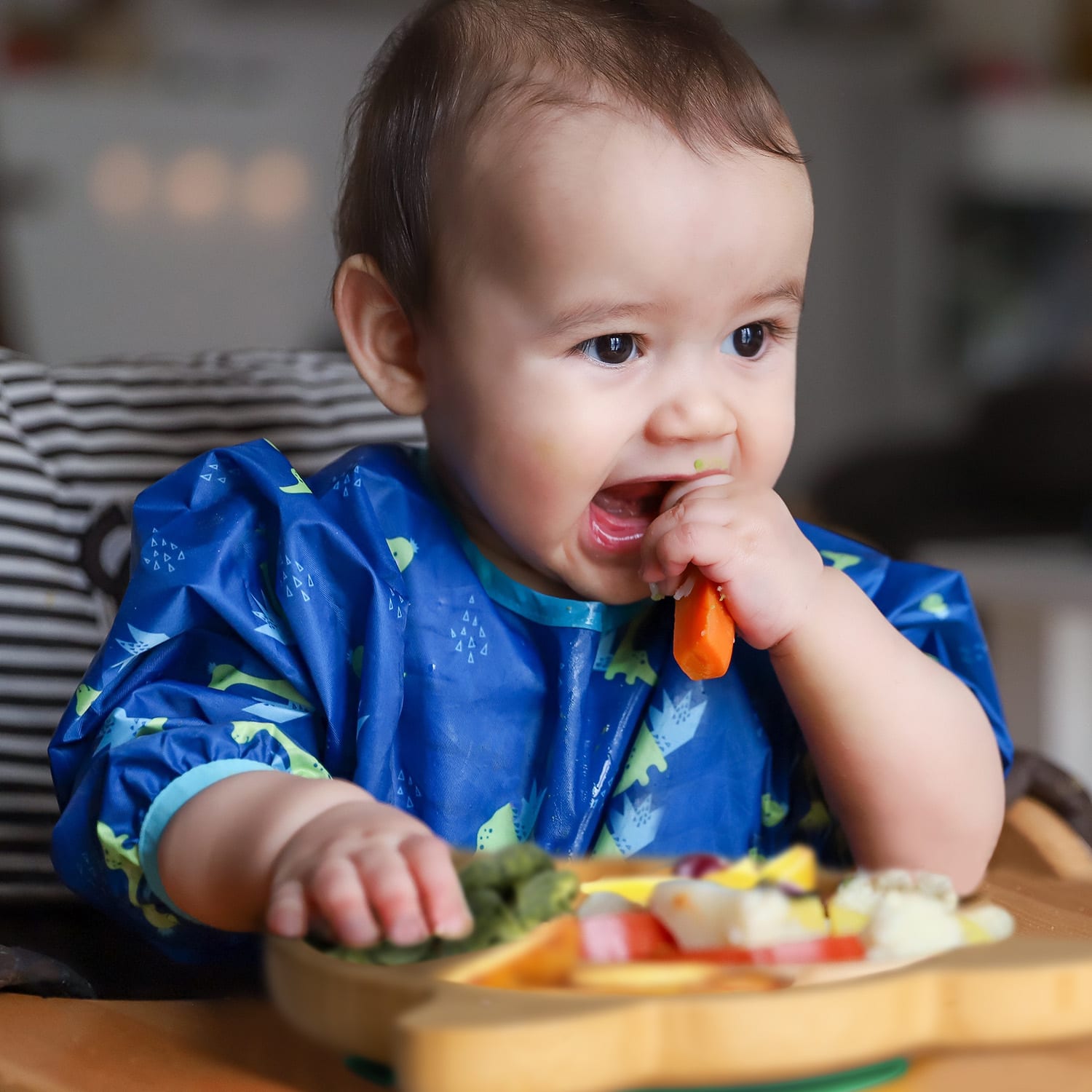 Klarstein Detská jedálenská súprava, bambusový tanier a lyžička, 250 ml, vrátane prísavky, 18 × 18 cm – Obrázok 2