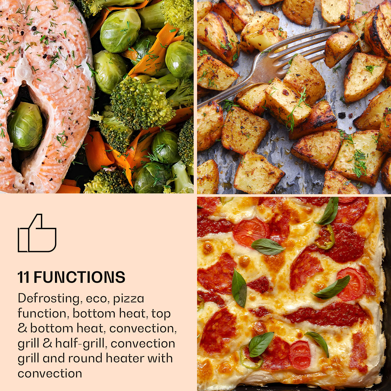 Klarstein Illuminosa Smart, vstavaná rúra, 2800 W, 11 funkcií, ovládanie pomocou aplikácie – Obrázok 4