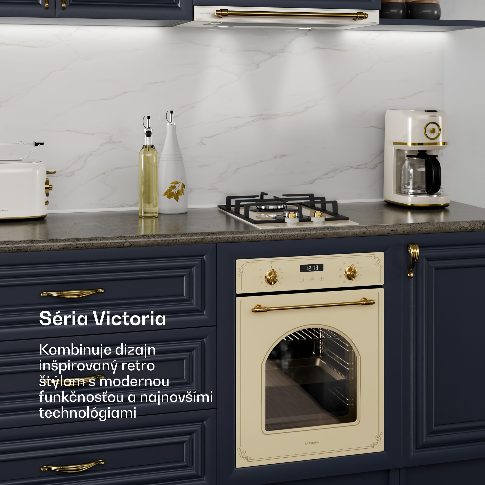 Klarstein Victoria Domino, plynová varná doska, 2 Sabaf horáky, sklokeramika, retro dizajn – Obrázok 2