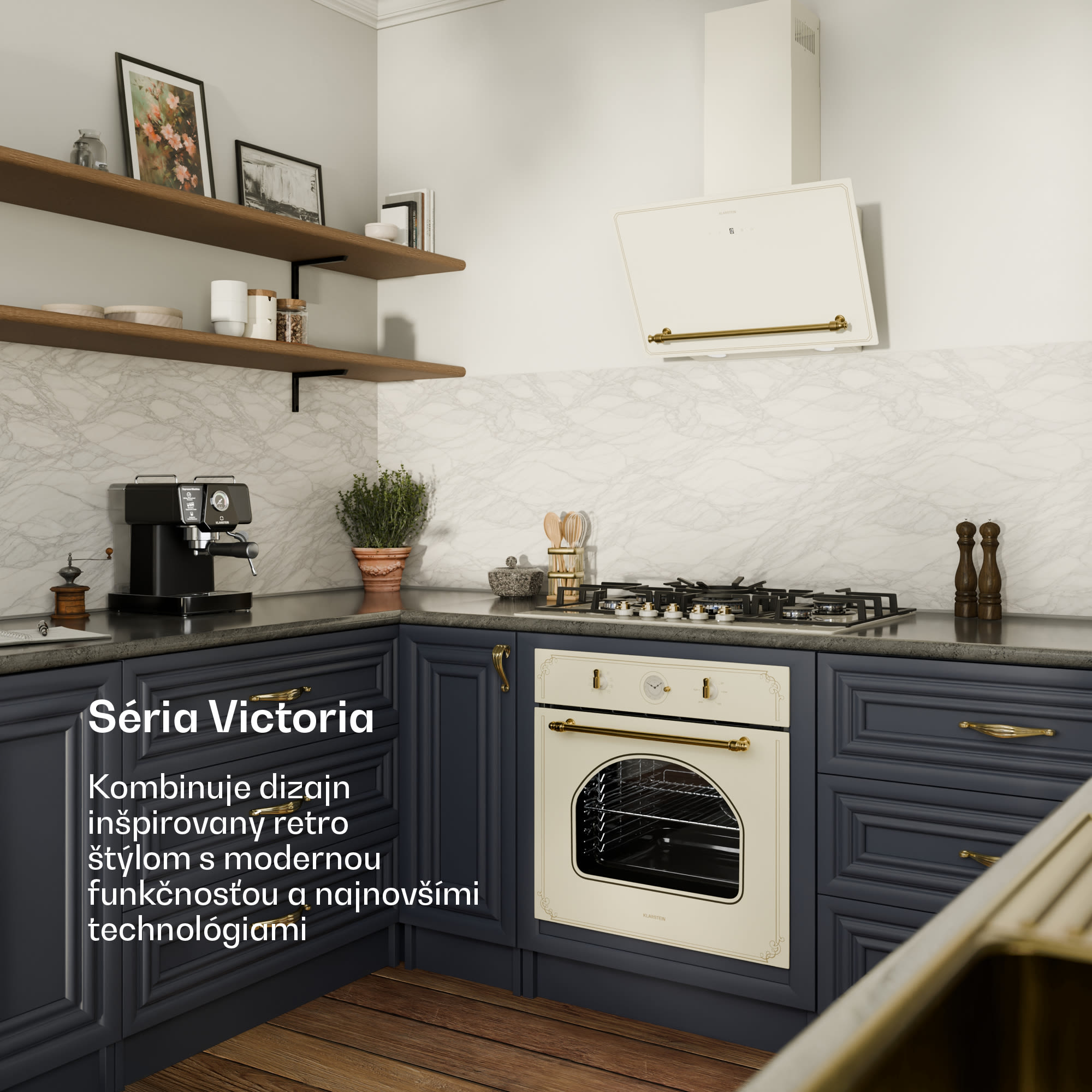 Klarstein Victoria 5, plynová varná doska, 5 Sabaf horákov, sklokeramika, retro vzhľad – Obrázok 2