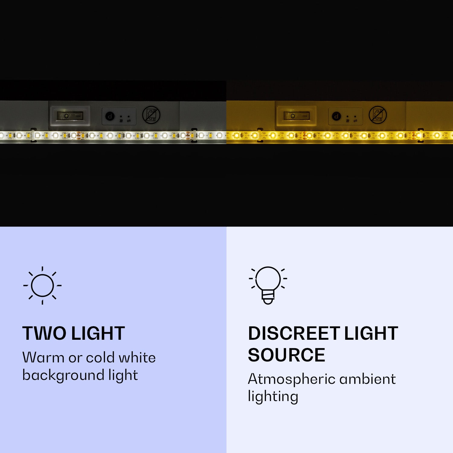 Klarstein Wondersky, infračervený stropný ohrievač, súprava 2 ohrievačov, 60 x 6,5 x 60 cm (Š x V x H), 350 W, IP44 – Obrázok 3