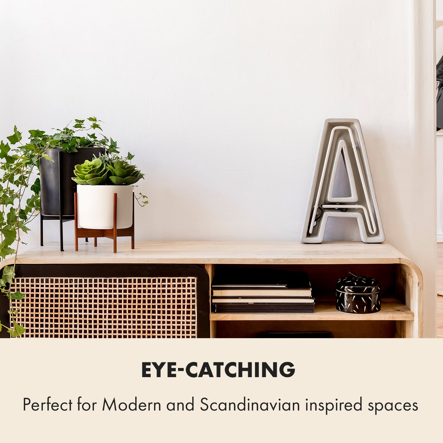 Fox & Fern Thorn, kvetináč, so stojanom, štýl 50. rokov, 2 veľkosti – Obrázok 3