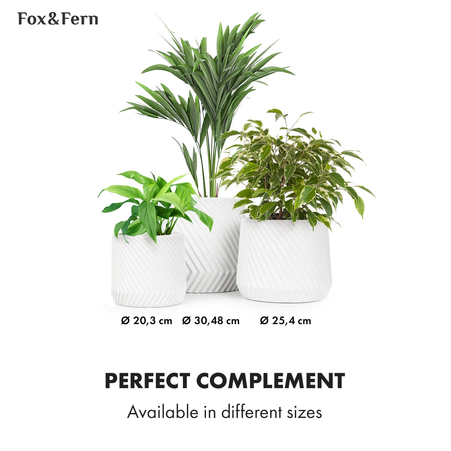 Fox & Fern Heusden, kvetináč, Polystone, vhodný pre rastliny, ručná výroba – Obrázok 5