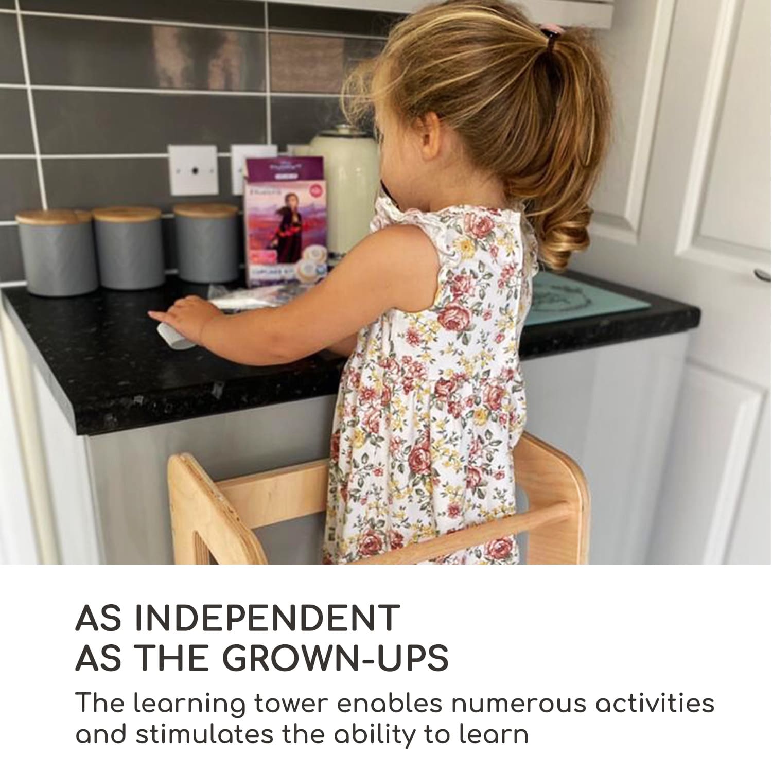 Mobli Ully, učiaca veža, pomôcka na lezenie, Montessori, multiplex, 40,5 × 86 × 38 cm – Obrázok 2