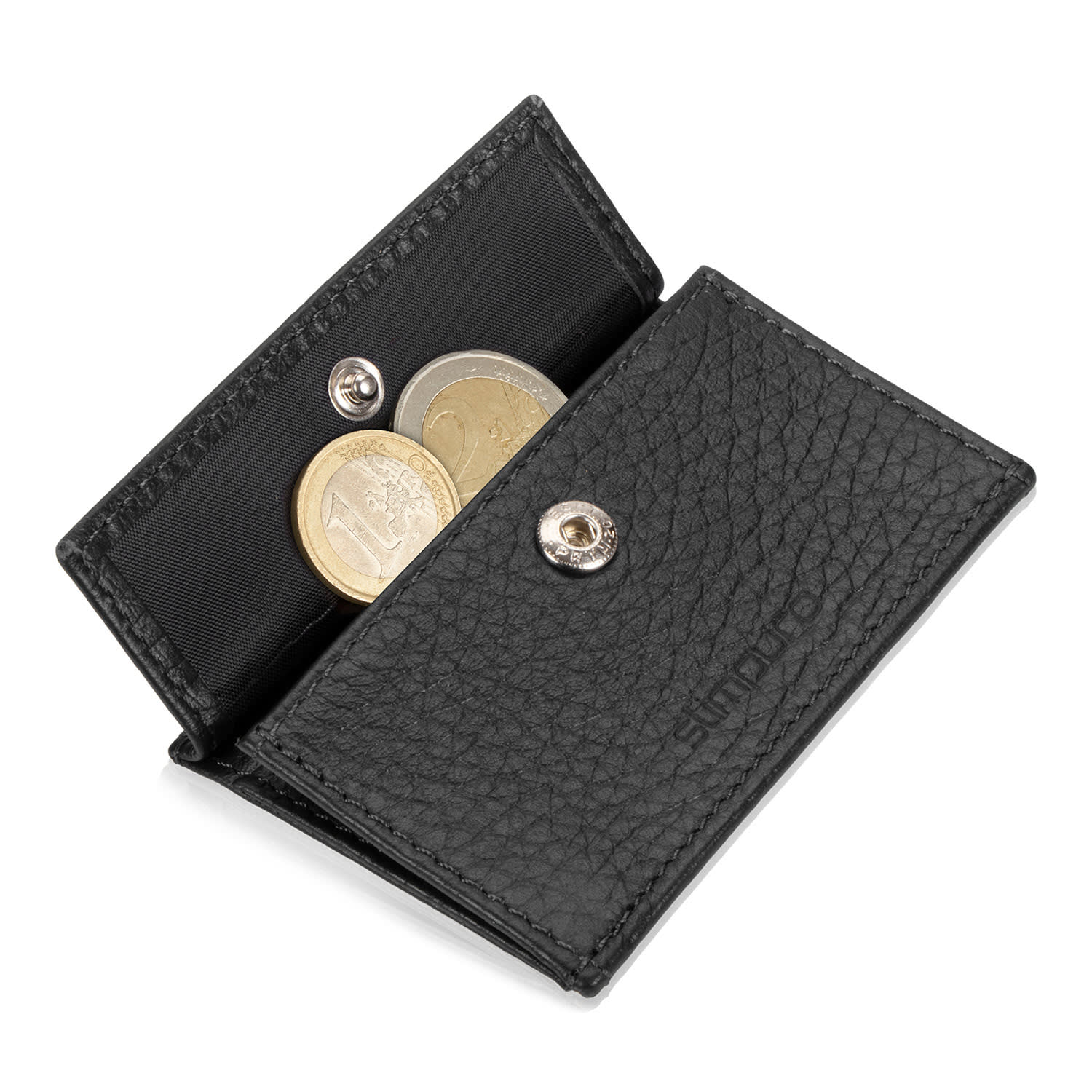 Slimpuro Coin Pocket s ochrannou kartou RFID pre ZNAP Slim Wallets 8 a 12, spínací gombík