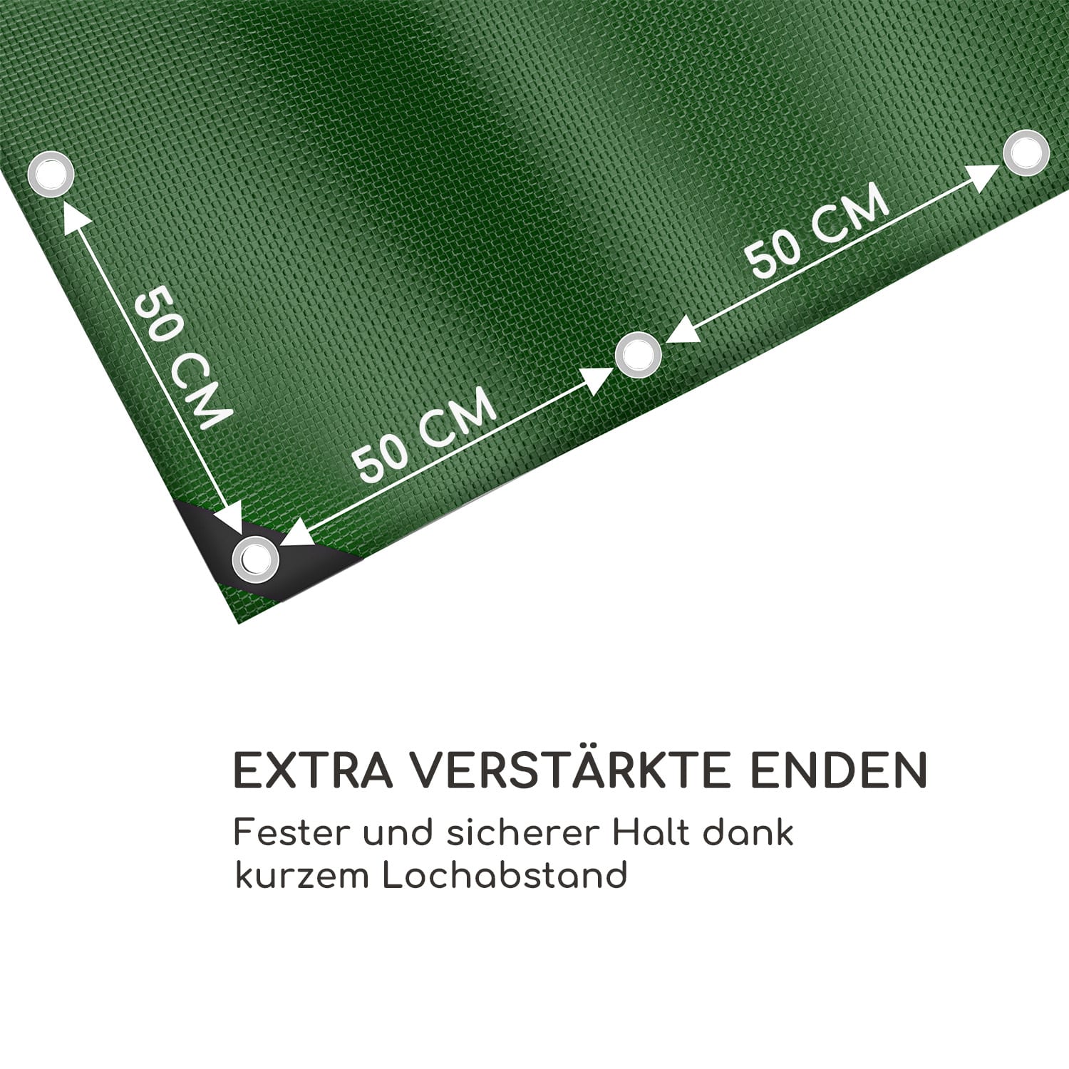 Blumfeldt Aegis, krycia plachta tkaná, univerzálna plachta, plast, zosilnené rohy, lanko – Obrázok 5