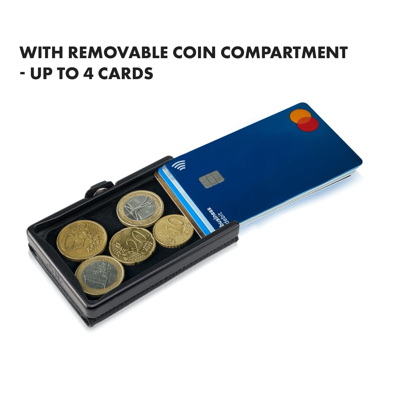 Slimpuro ZNAP Slim Wallet, 8 kariet, priehradka na mince, 8,9 x 1,5 x 6,3 cm (Š x V x H), ochrana RFID – Obrázok 5