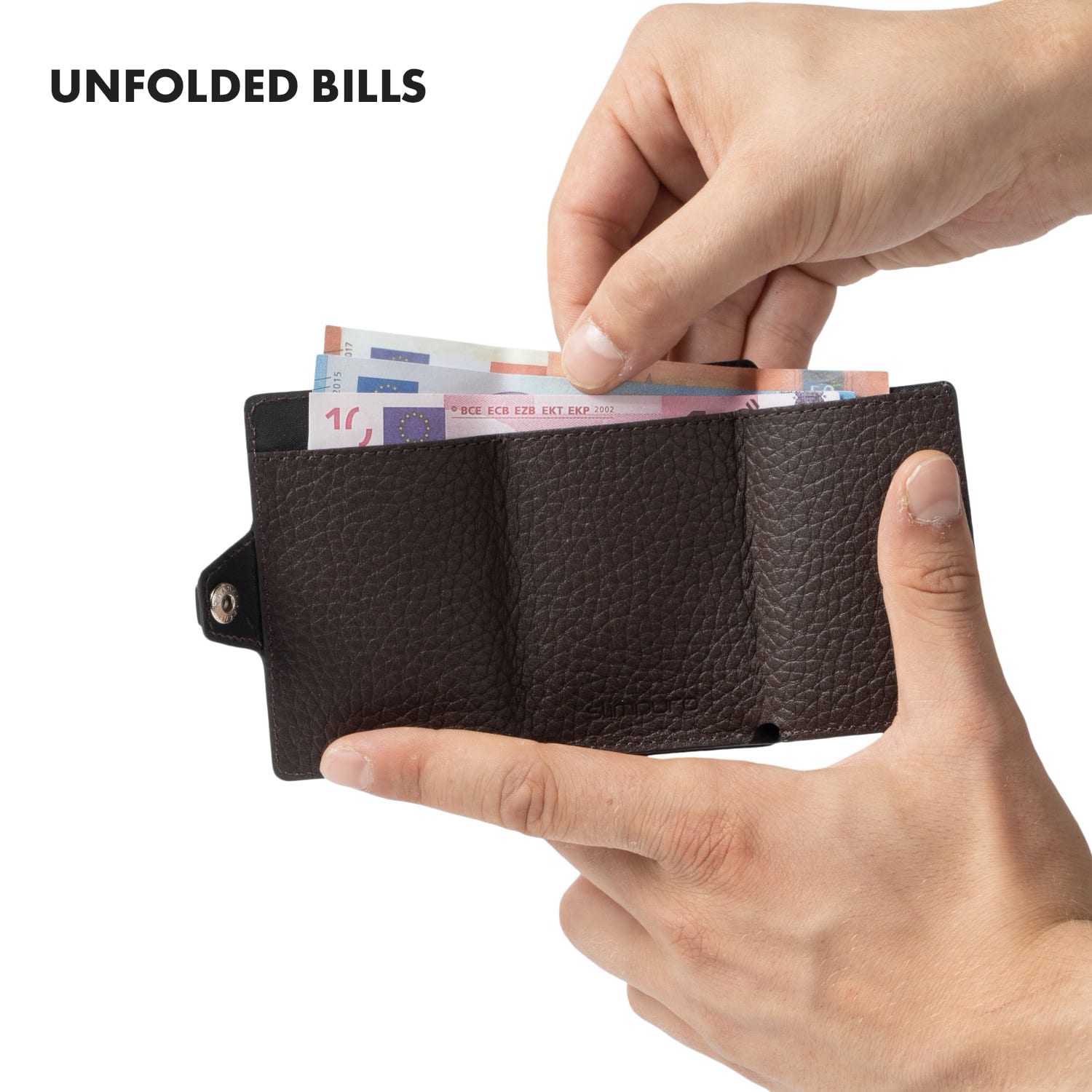 Slimpuro ZNAP Slim Wallet, 12 kariet, priehradka na mince, 8,9 x 1,8 x 6,3 cm (Š x V x H), ochrana RFID – Obrázok 4
