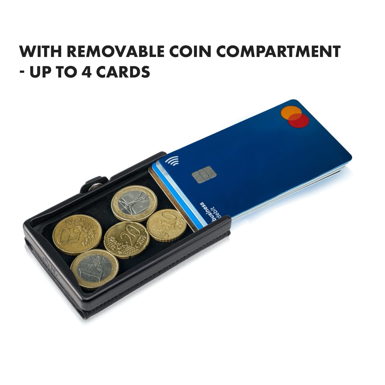 Slimpuro ZNAP Slim Wallet, 8 kariet, priehradka na mince, 8,9 x 1,5 x 6,3 cm (Š x V x H), ochrana RFID – Obrázok 5