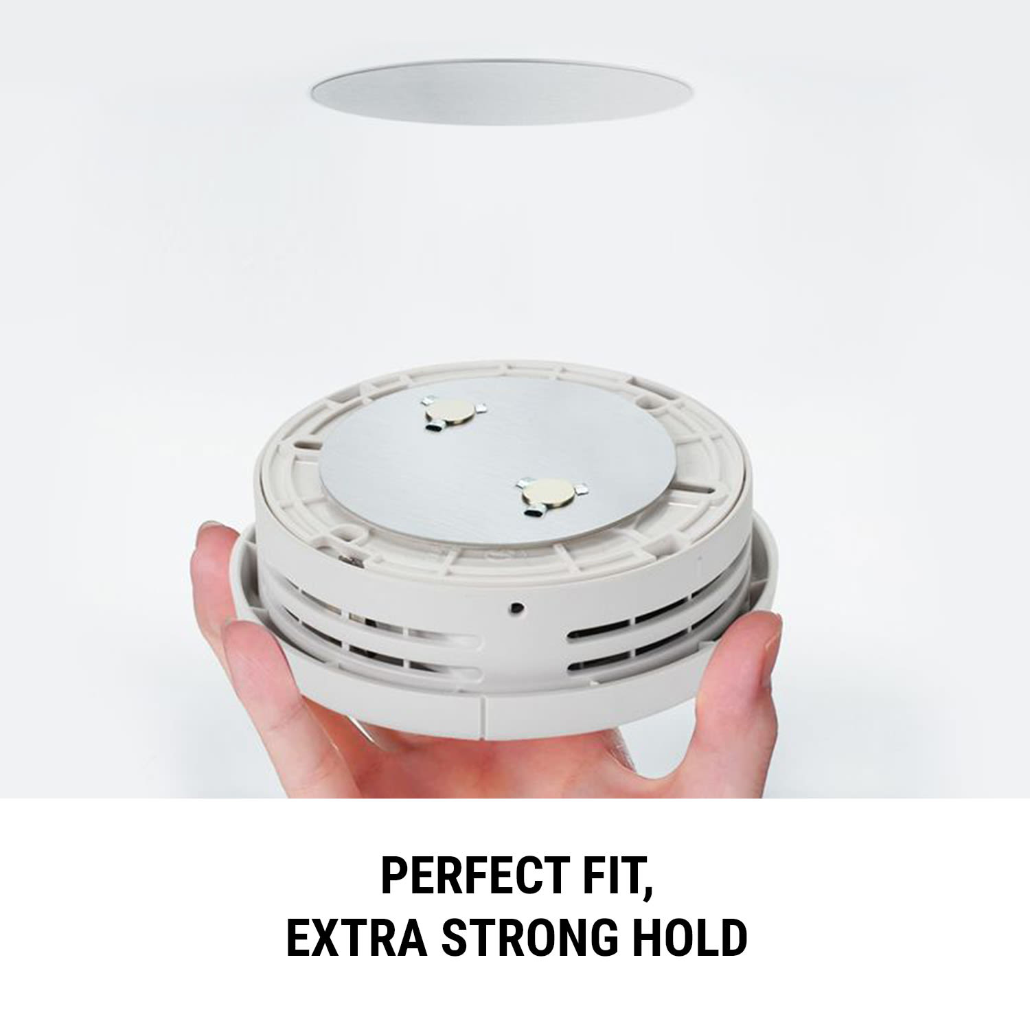 SHD by oneConcept Magnetic mount, Magnetický držiak pre detektory dymu, od Ø 7 cm samolepiaci, – Obrázok 4