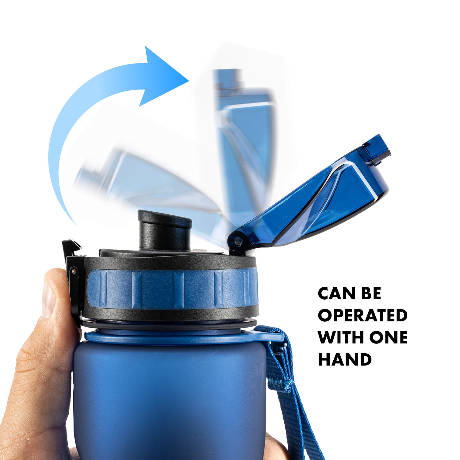 Monte Stivo Lyseren, detská fľaša na pitie, 600 ml, mierka, nepriepustný filter na ovocie – Obrázok 4