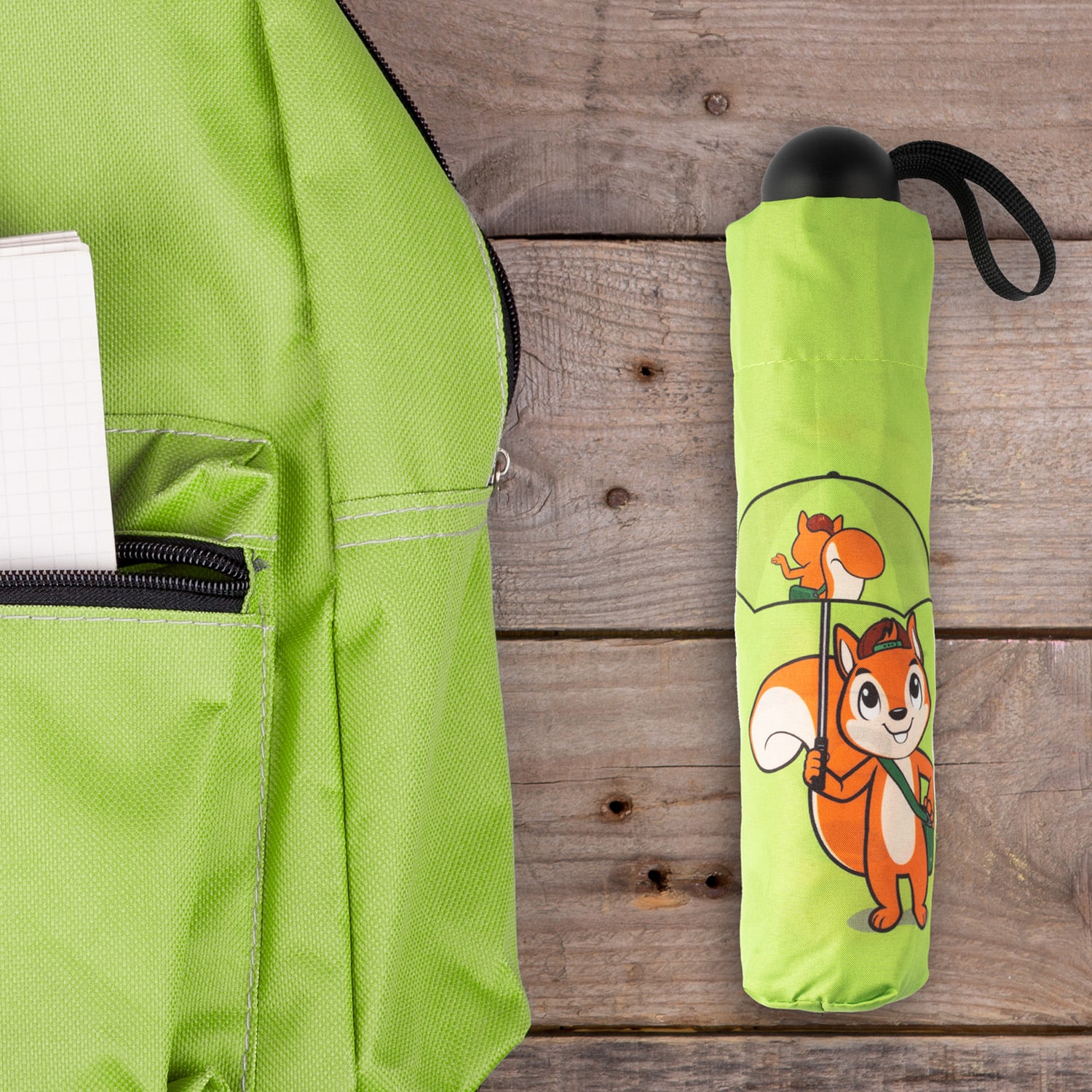 Monte Stivo Votna, detské dáždniky, 90 cm Ø, reflexné, skladacie – Obrázok 4