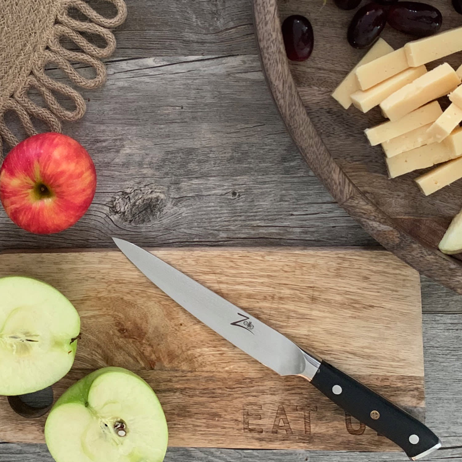 Zelite Infinity by Klarstein Alpha-Royal Japanese Series, 6" univerzálny nôž, damašková oceľ, 67 vrstiev – Obrázok 5