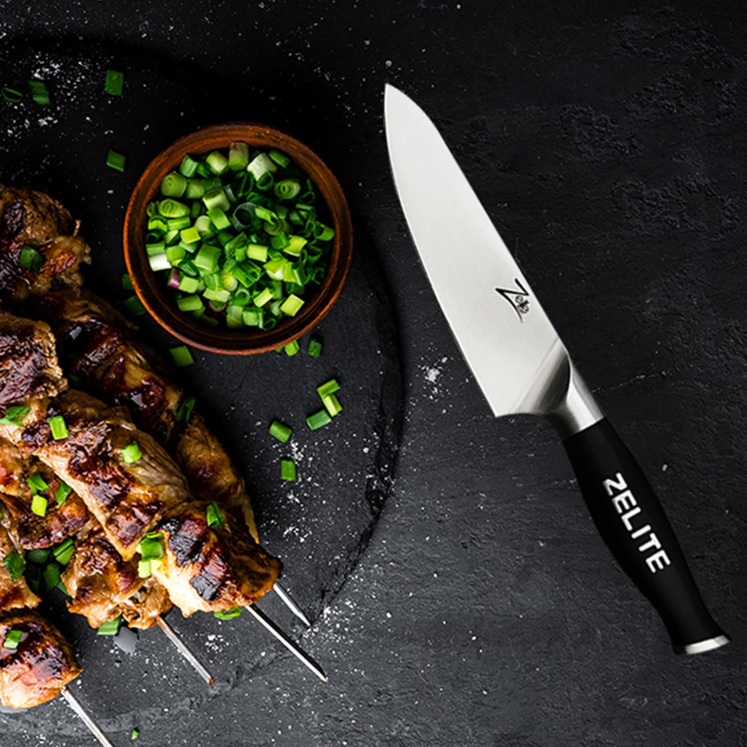 Zelite Infinity by Klarstein Comfort Pro, 6" nôž šéfkuchára, 56 HRC, nehrdzavejúca oceľ – Obrázok 3