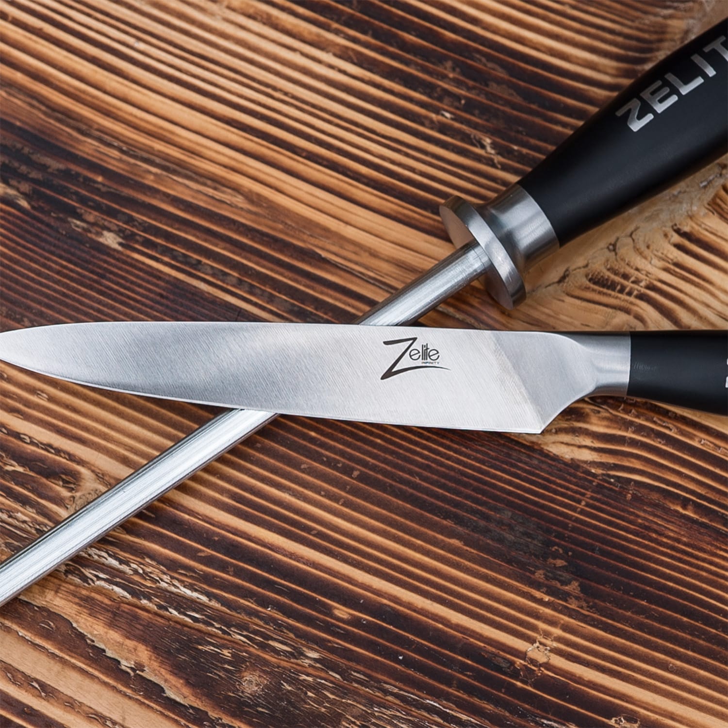 Zelite Infinity by Klarstein Comfort Pro, 10" ocieľka, 59 HRC, nehrdzavejúca oceľ, magnetická – Obrázok 5