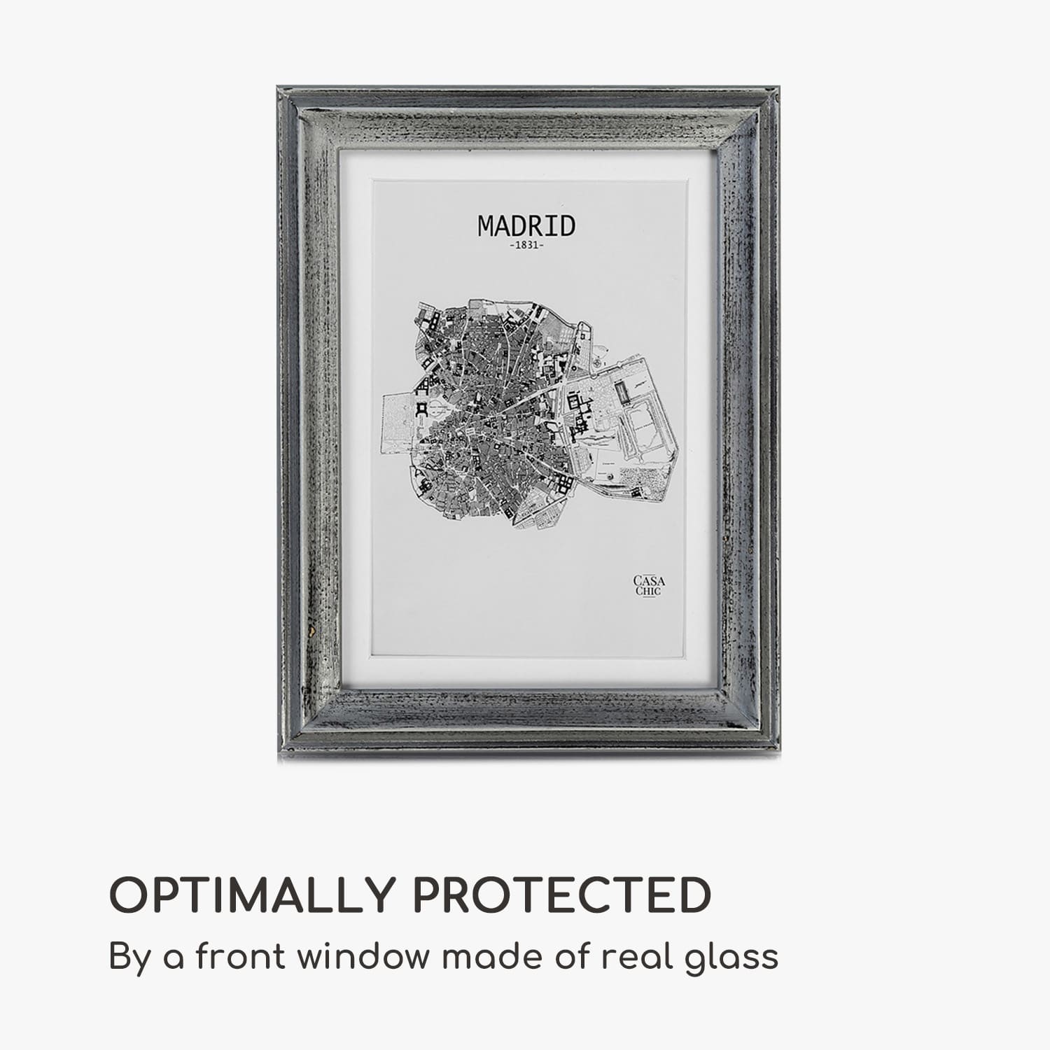 Casa Chic Lancaster, rám na obrázky, obdĺžnikový, fotky 17 x 12 cm, pasparta, drevo – Obrázok 4