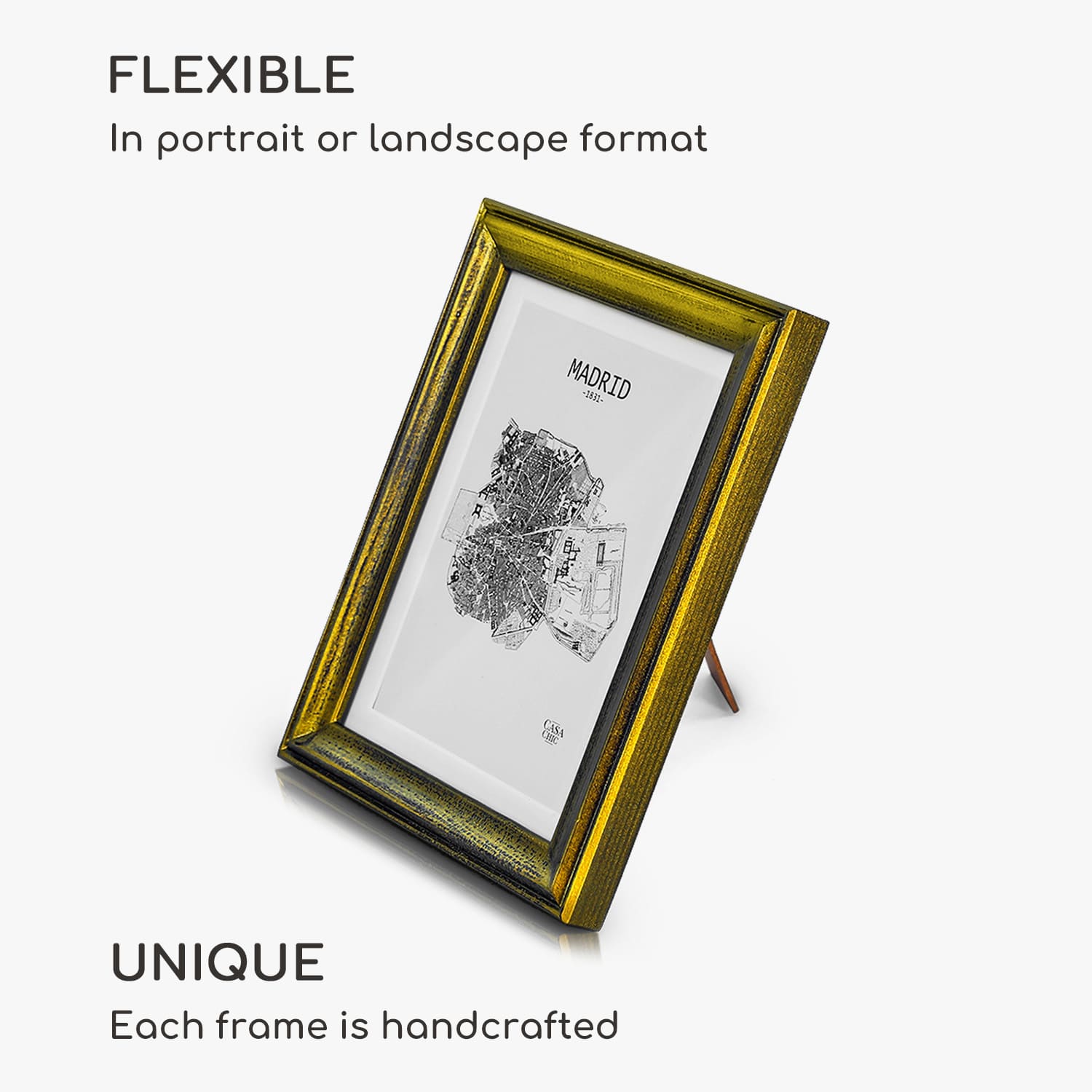 Casa Chic Lancaster, rám na obrázky, obdĺžnikový, fotky 17 x 12 cm, pasparta, drevo – Obrázok 3