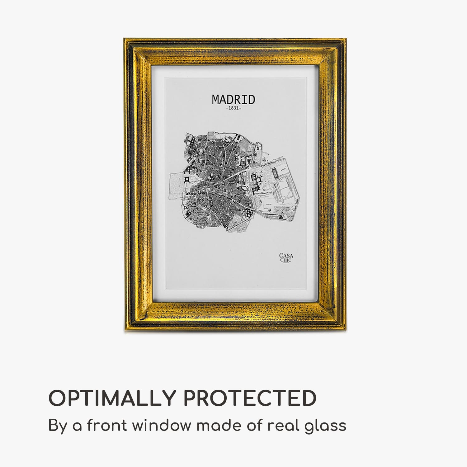 Casa Chic Lancaster, rám na obrázky, obdĺžnikový, fotky 17 x 12 cm, pasparta, drevo – Obrázok 4