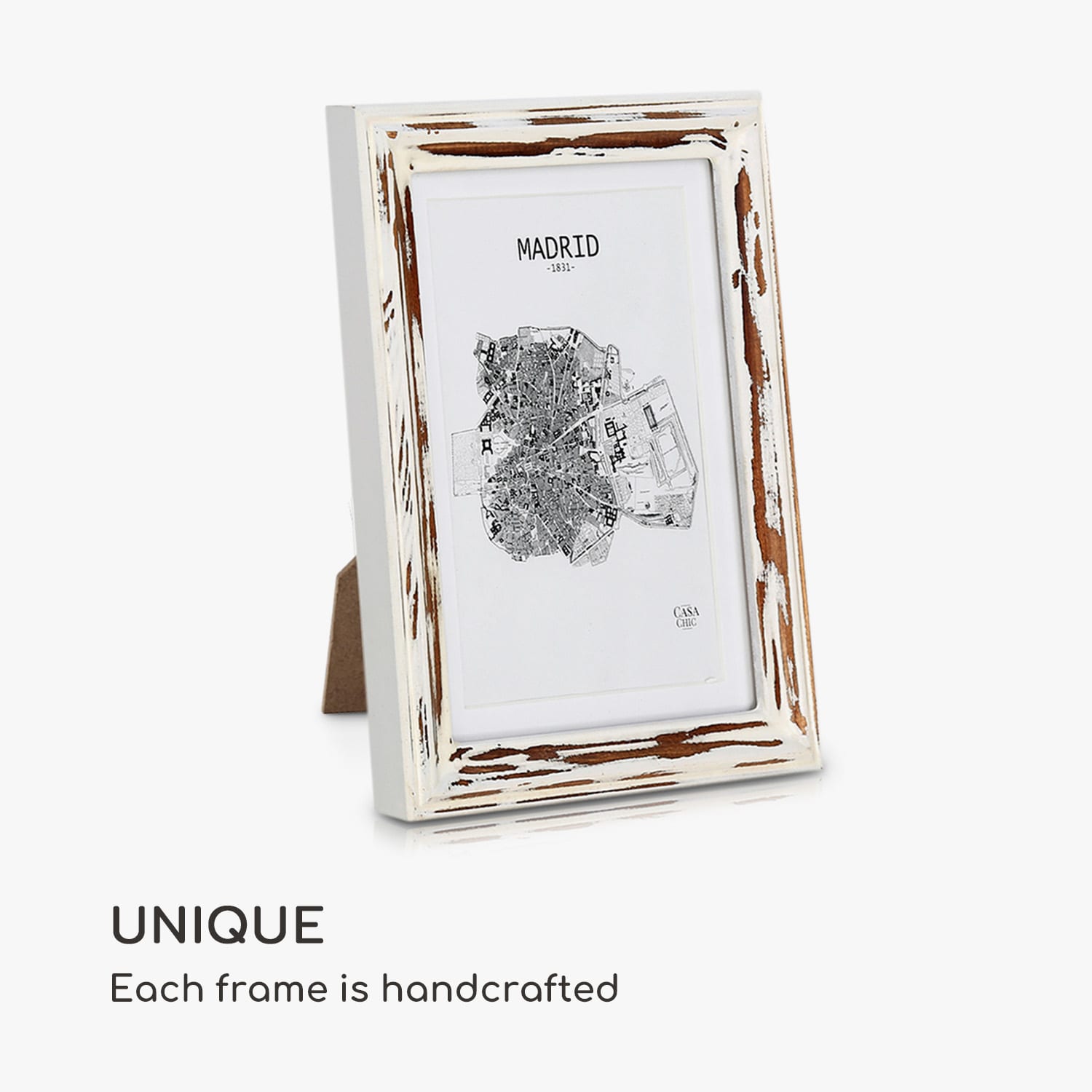 Casa Chic Lancaster, rámy na obrázky, obdĺžnikové, sada 3 rámov, fotky 17 x 12 cm, pasparta, drevo – Obrázok 3