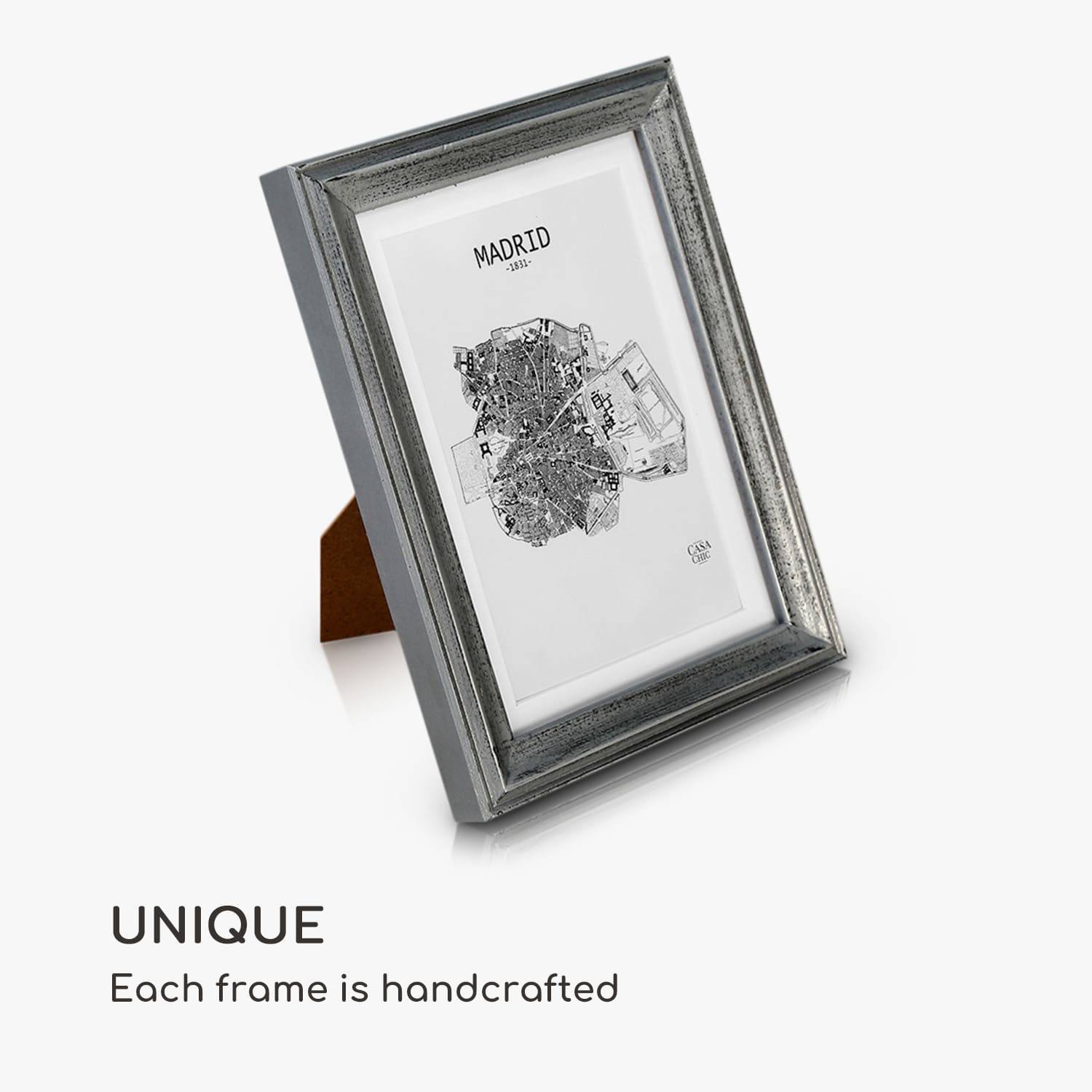 Casa Chic Lancaster, rámy na obrázky, obdĺžnikové, sada 3 rámov, fotky 17 x 12 cm, pasparta, drevo – Obrázok 3