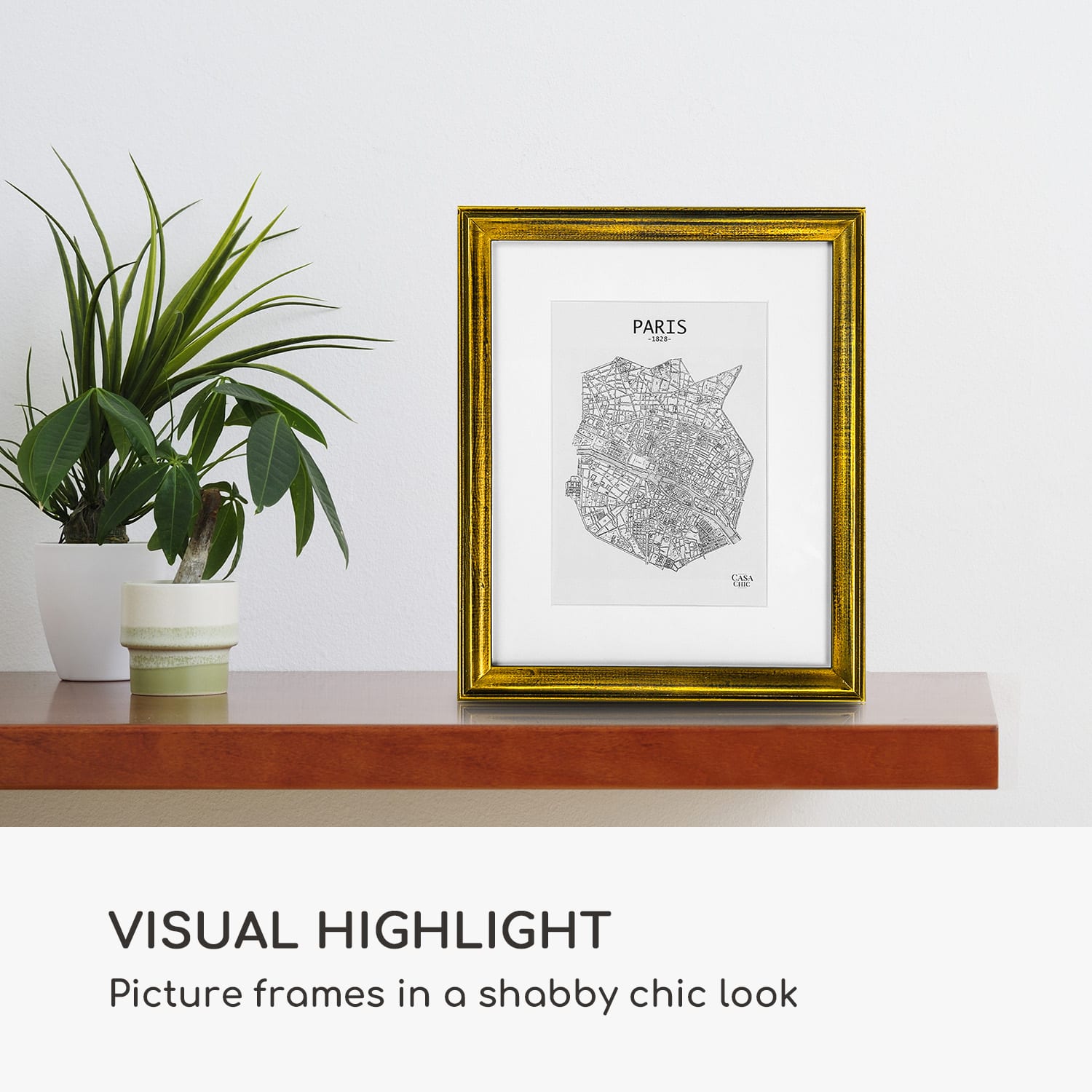 Casa Chic Lancaster, rám na obrázky, obdĺžnikový, fotky 24,8 x 19,3 cm, pasparta, drevo – Obrázok 2