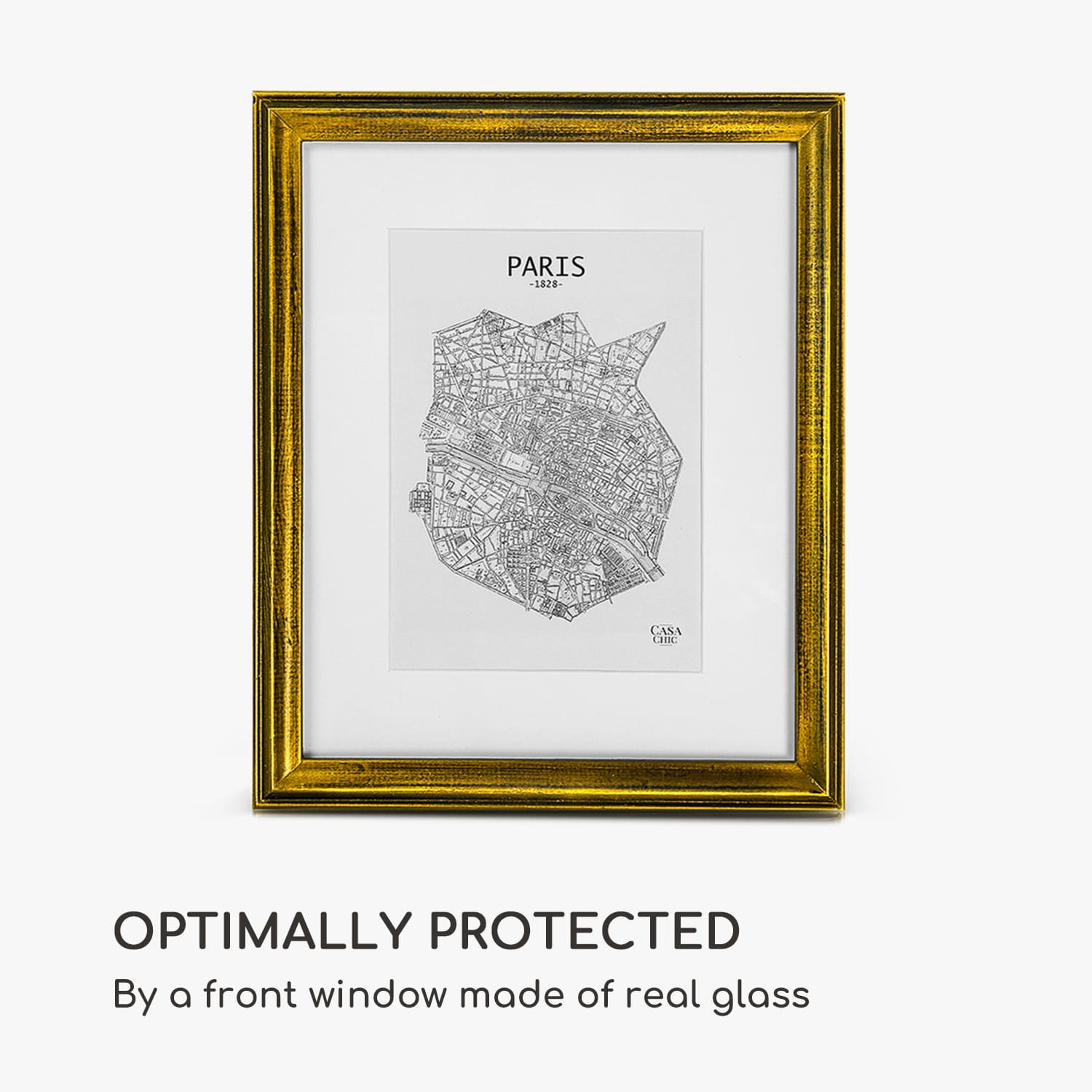 Casa Chic Lancaster, rám na obrázky, obdĺžnikový, fotky 24,8 x 19,3 cm, pasparta, drevo – Obrázok 4