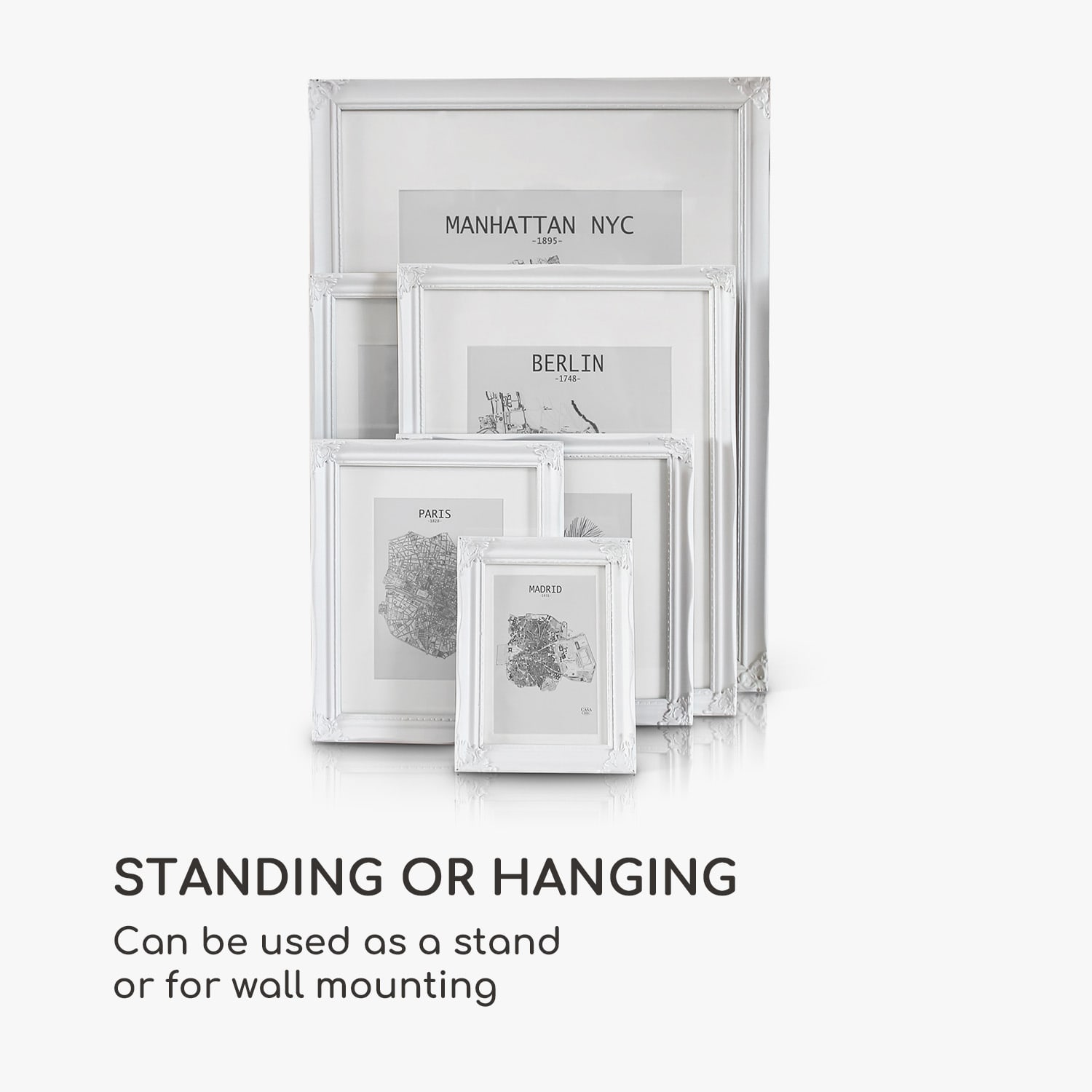 Casa Chic Regent, obrazový rám, obdĺžnikový, 17 × 12 cm fotky, pasparta, sklo, rokoko – Obrázok 5