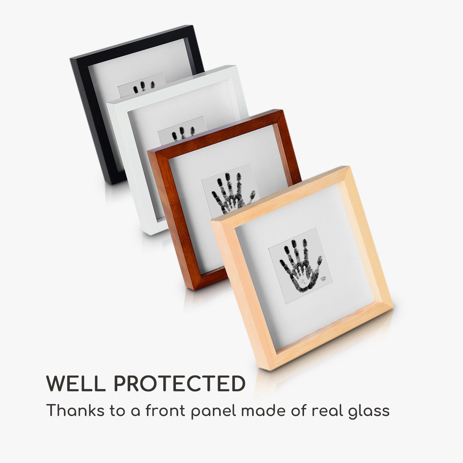 Casa Chic Camden, rám na obrázky, 23 x 23 cm a 10 x 10 cm, pasparta, pravé drevo – Obrázok 5