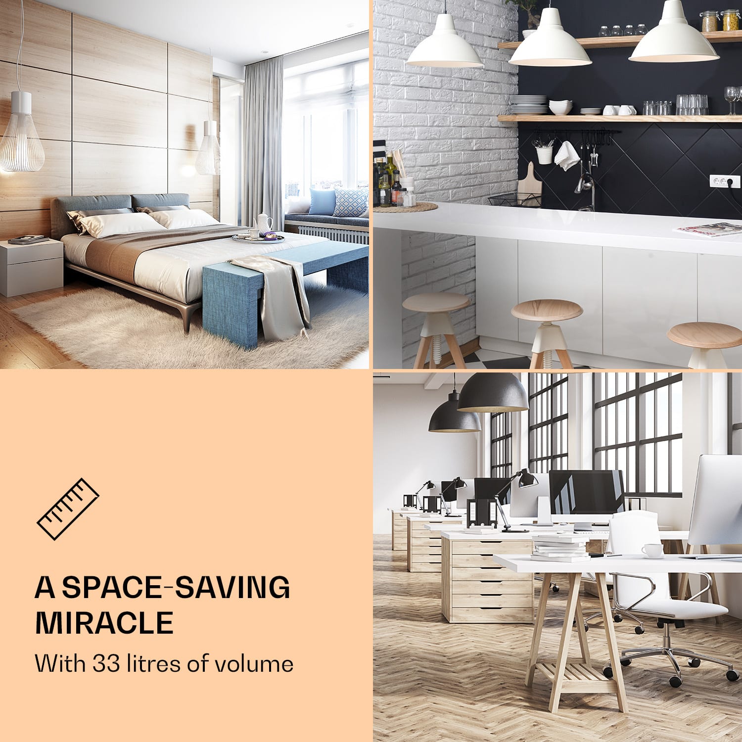 Klarstein Beersafe M Crystal White, chladnička, 33 l, 2 police, panoramatické sklenené dvierka, nehrdzavejúca oceľ – Obrázok 2