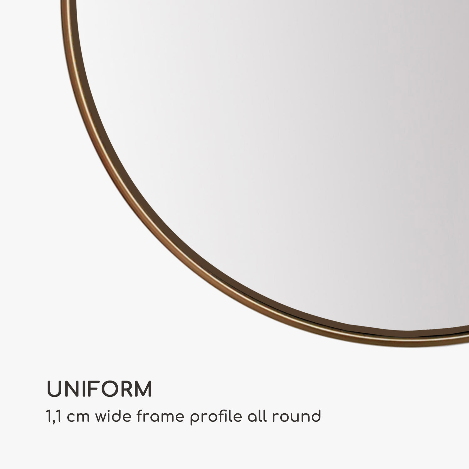 Casa Chic Fournier, nástenné zrkadlo s kovovým rámom, okrúhle, Ø 40 cm – Obrázok 5