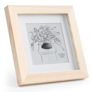 Casa Chic York, obrazový rám, štvorcový, 15 × 15 cm fotky, pasparta, sklo