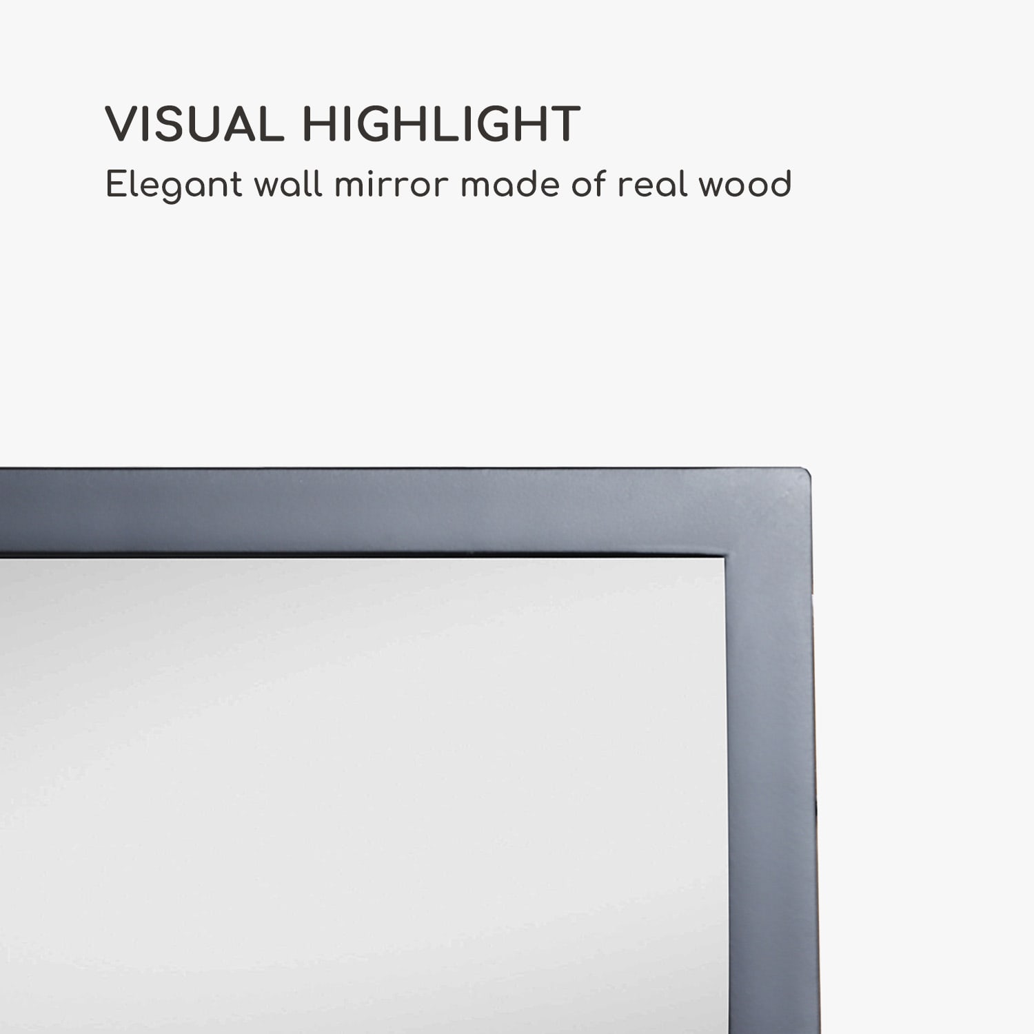 Casa Chic Arsenal, nástenné zrkadlo, pravé drevo, obdĺžnikové 90 x 60 cm – Obrázok 4