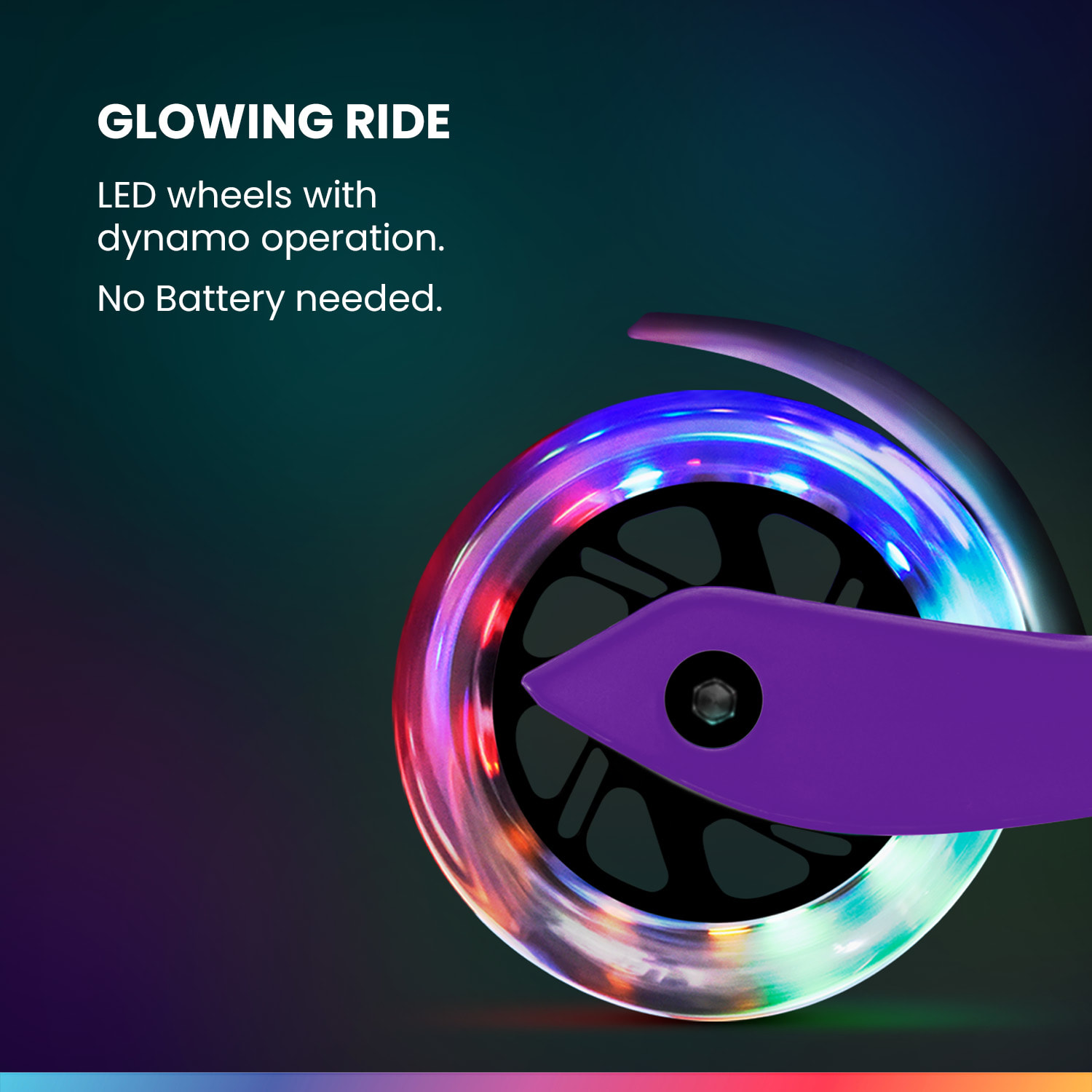 Fun pro ONE detská kolobežka 3-6 rokov LED kolieska skladacia do 50 kg nastaviteľná výška – Obrázok 3