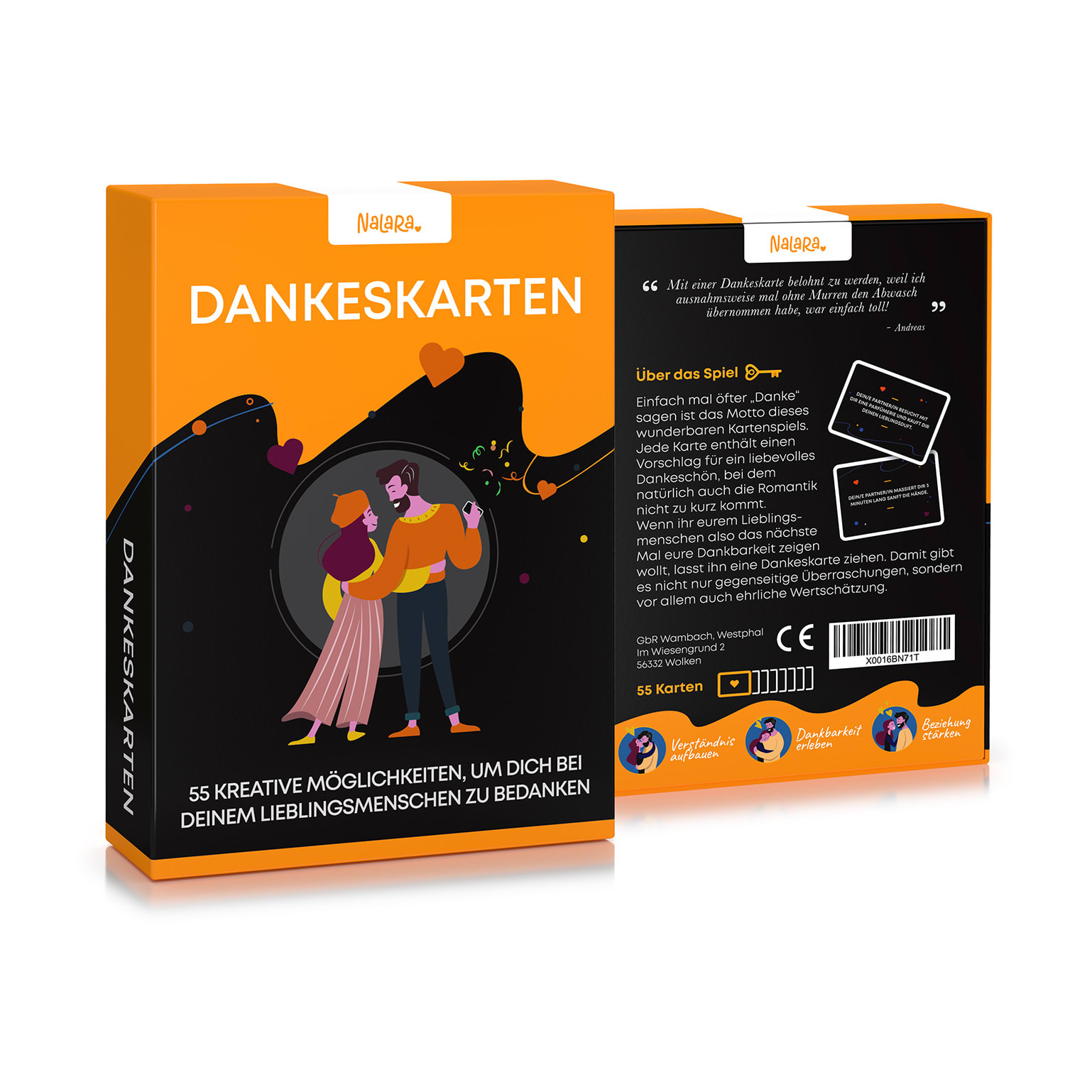Spielehelden Ďakovné karty pre páry Kartová hra 55 kreatívnych, romantických nápadov – Obrázok 5