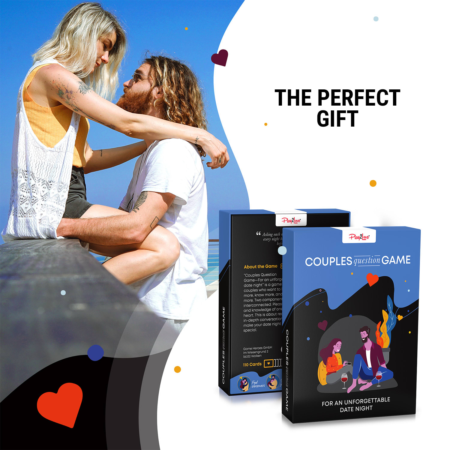 Spielehelden Couples Question Game - Nezabudnuteľné Rande kartová hra v anglickom jazyku – Obrázok 5